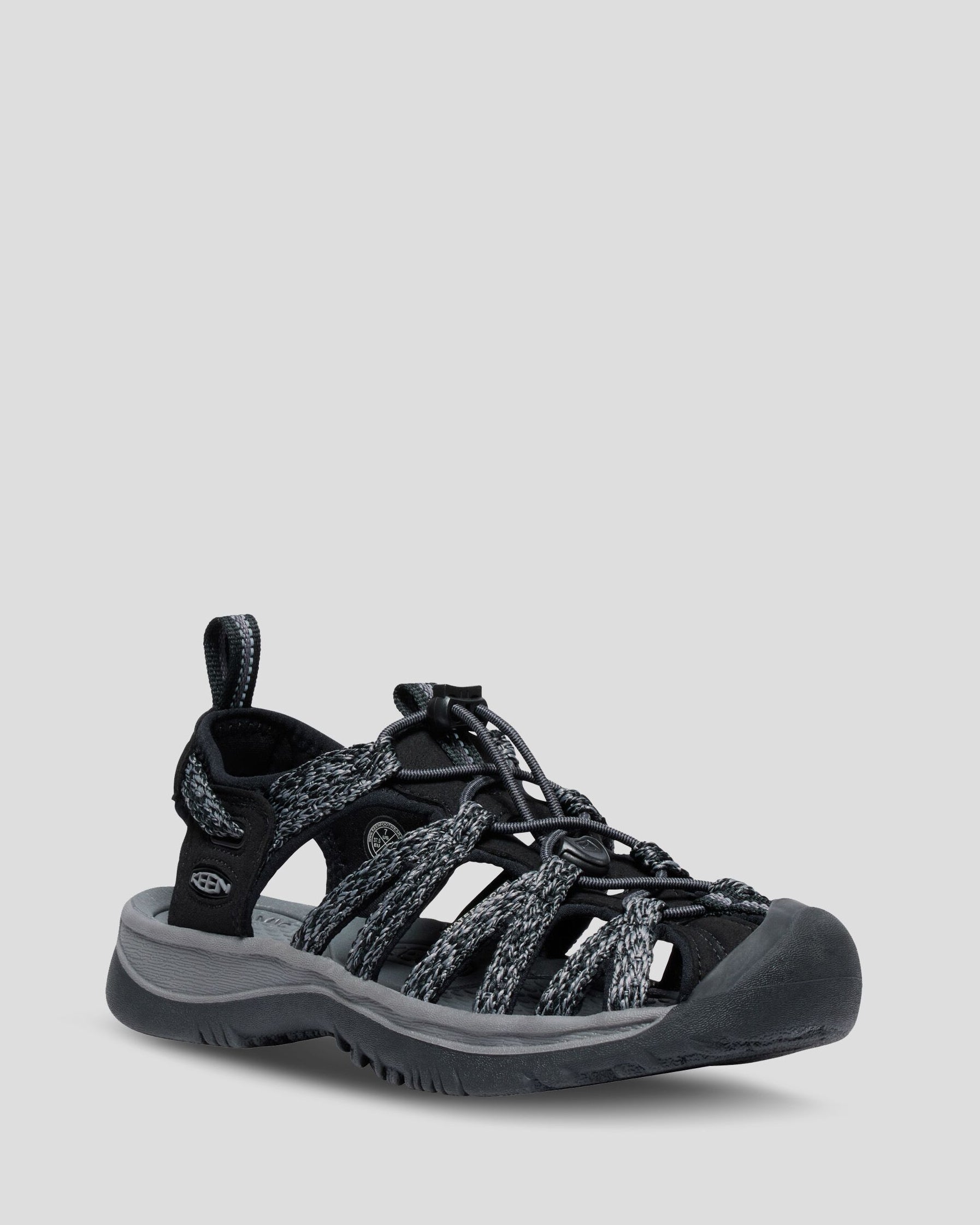 Women's Keen Whisper Sandals Black/Steel Grey – Kathmandu AU