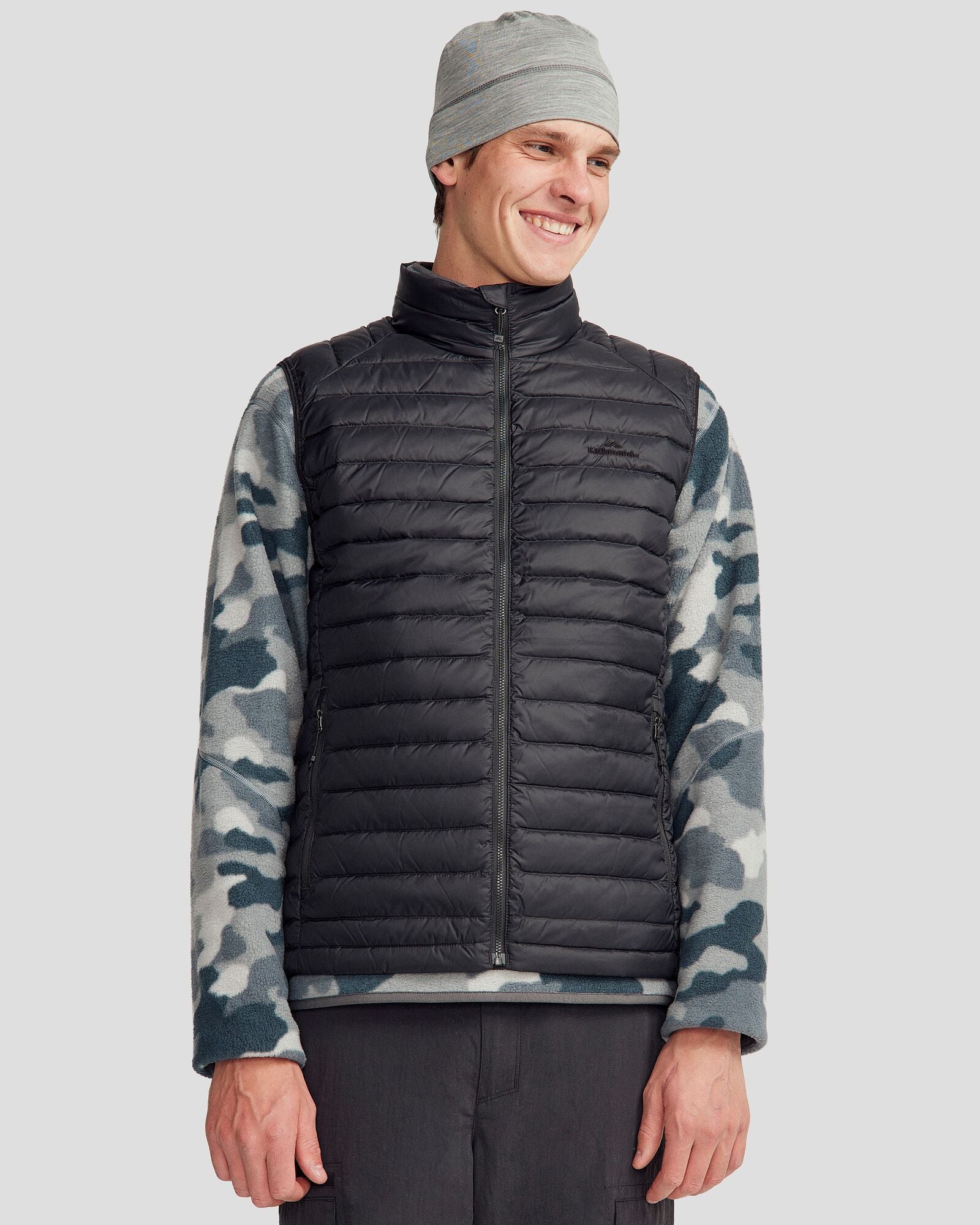 Men's Heli Down Vest 4.0 - Black Stingray – Kathmandu AU