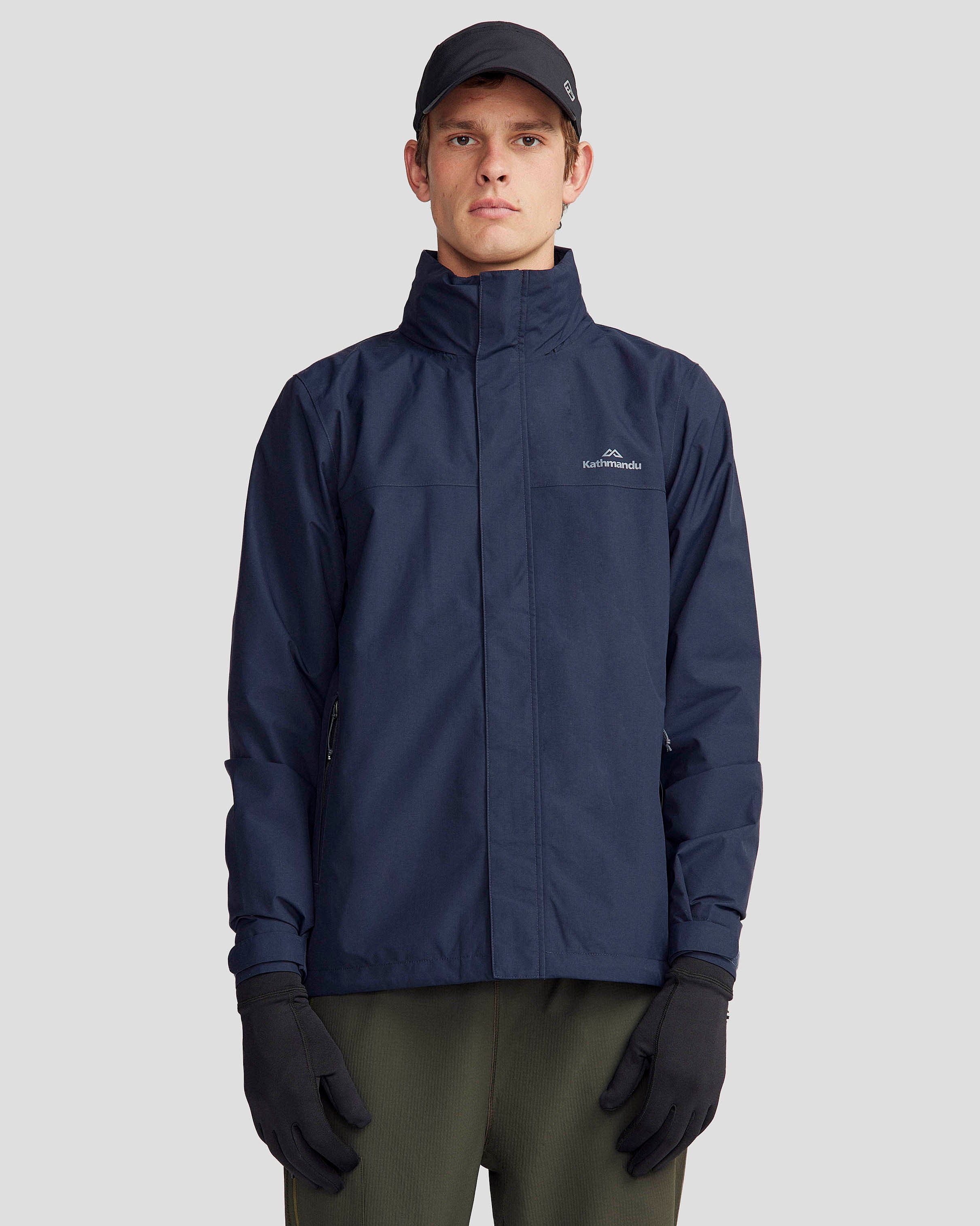 Men's Andulo 2-layer Rain Jacket Pure Navy – Kathmandu AU