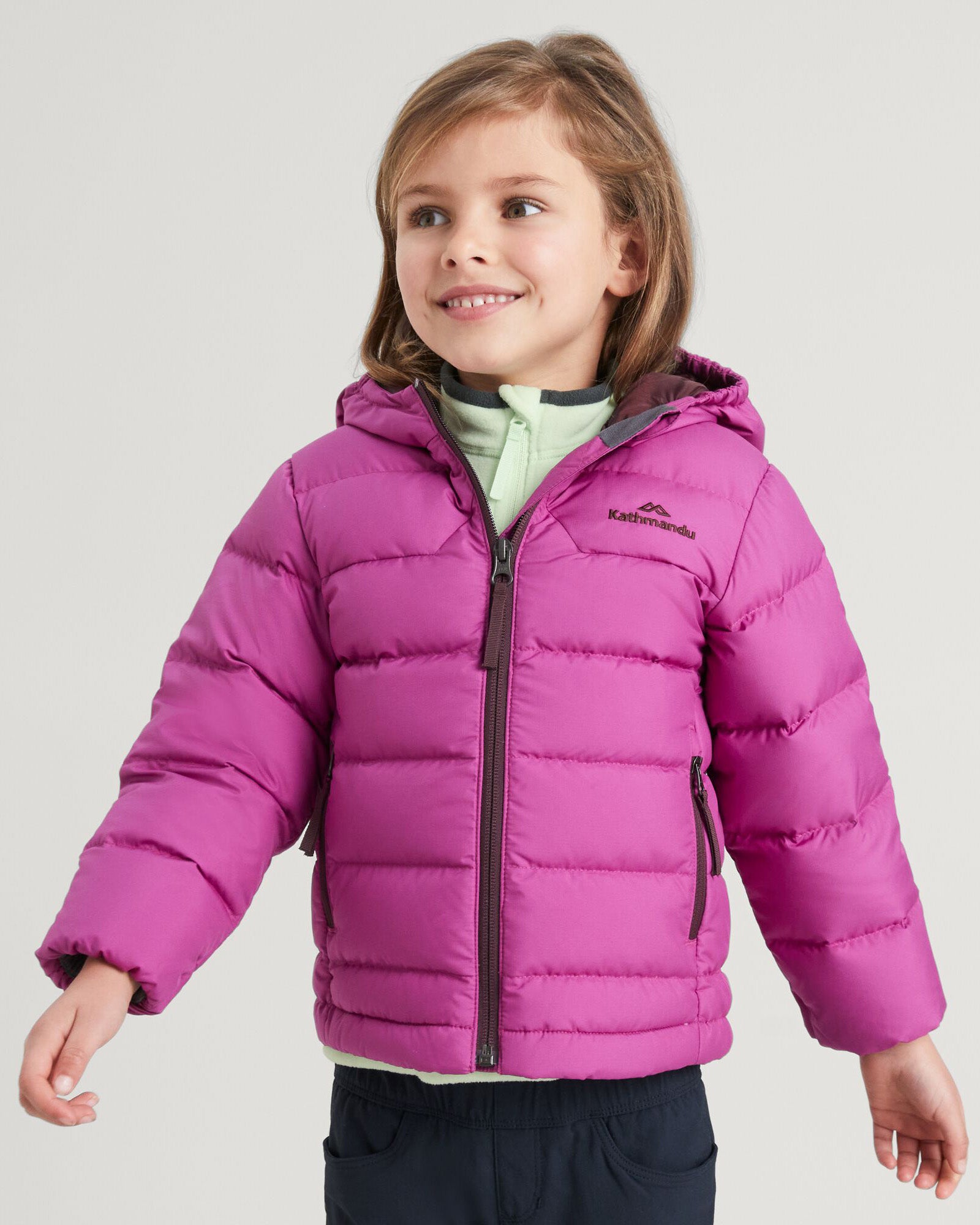 Pink Kathmandu Childrens Puffer Jackets Kids' Epiq Down Jacket Raz