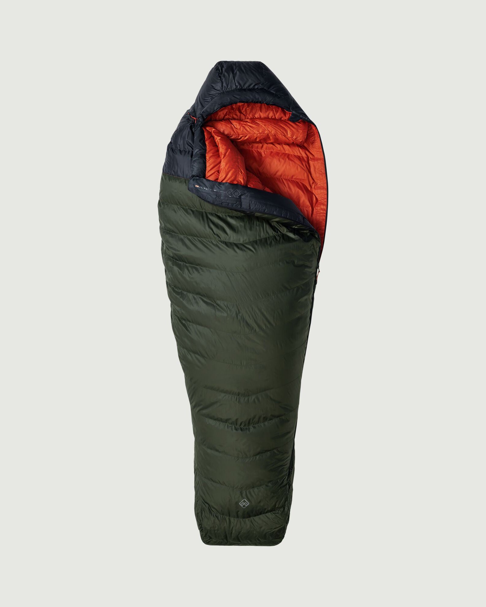 msmbadgerＨネックLCZ極暖RED起毛5ｘ3ｍｍSDオーダー料込 Zenter -8°C Down Sleeping Bag - Large - Dark Moss/Black Stingray