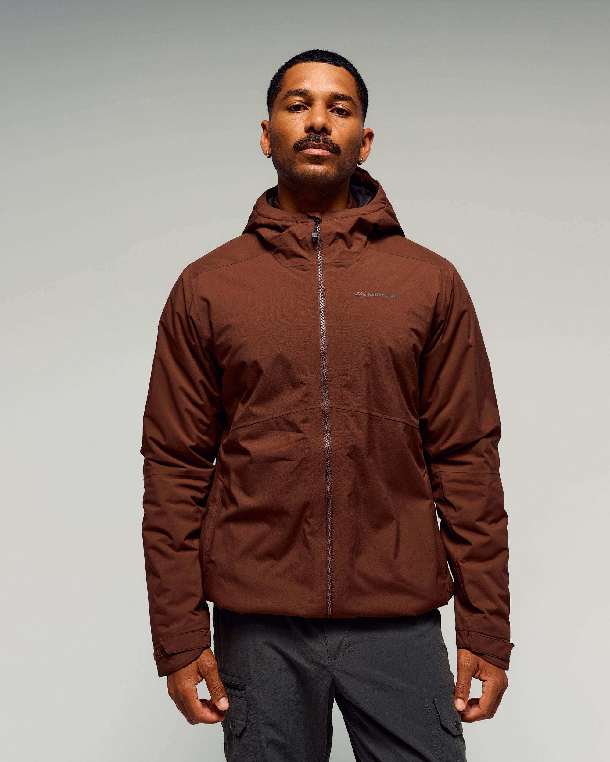 Men's Trailhead 2L novaLOFT Rain Jacket - Cocoa – Kathmandu AU