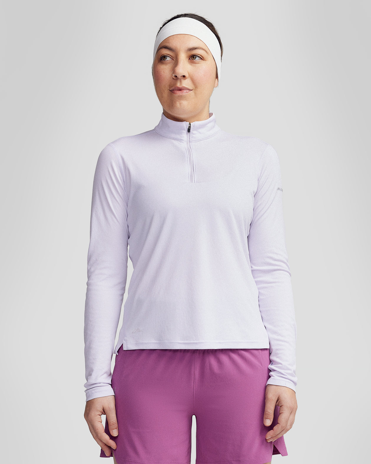 Women's Seeker 1/4 Zip Long Sleeve Top - Bright Lilac – Kathmandu AU