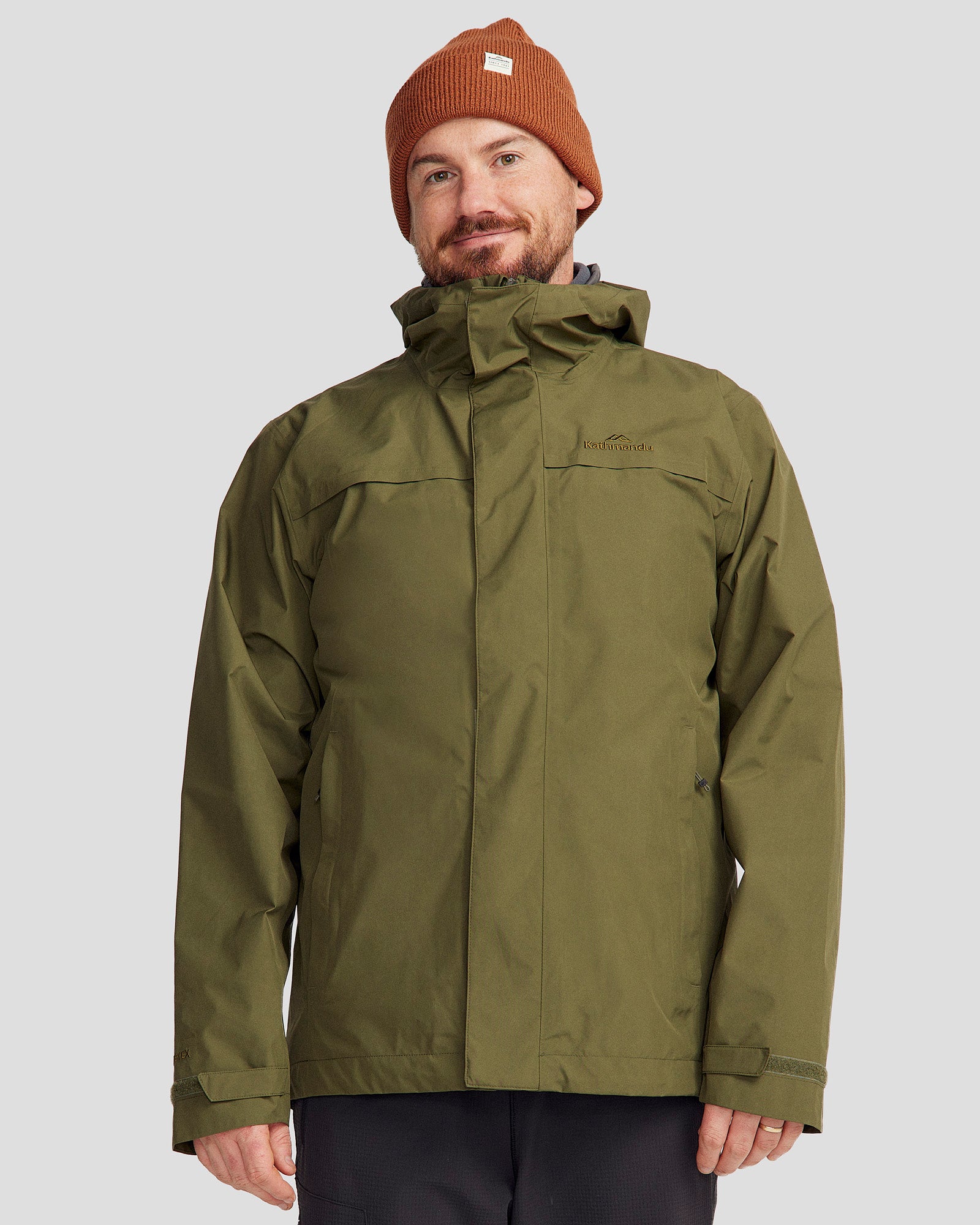 Men's Bealey 2L GORE-TEX® Rain Jacket Light Moss – Kathmandu AU