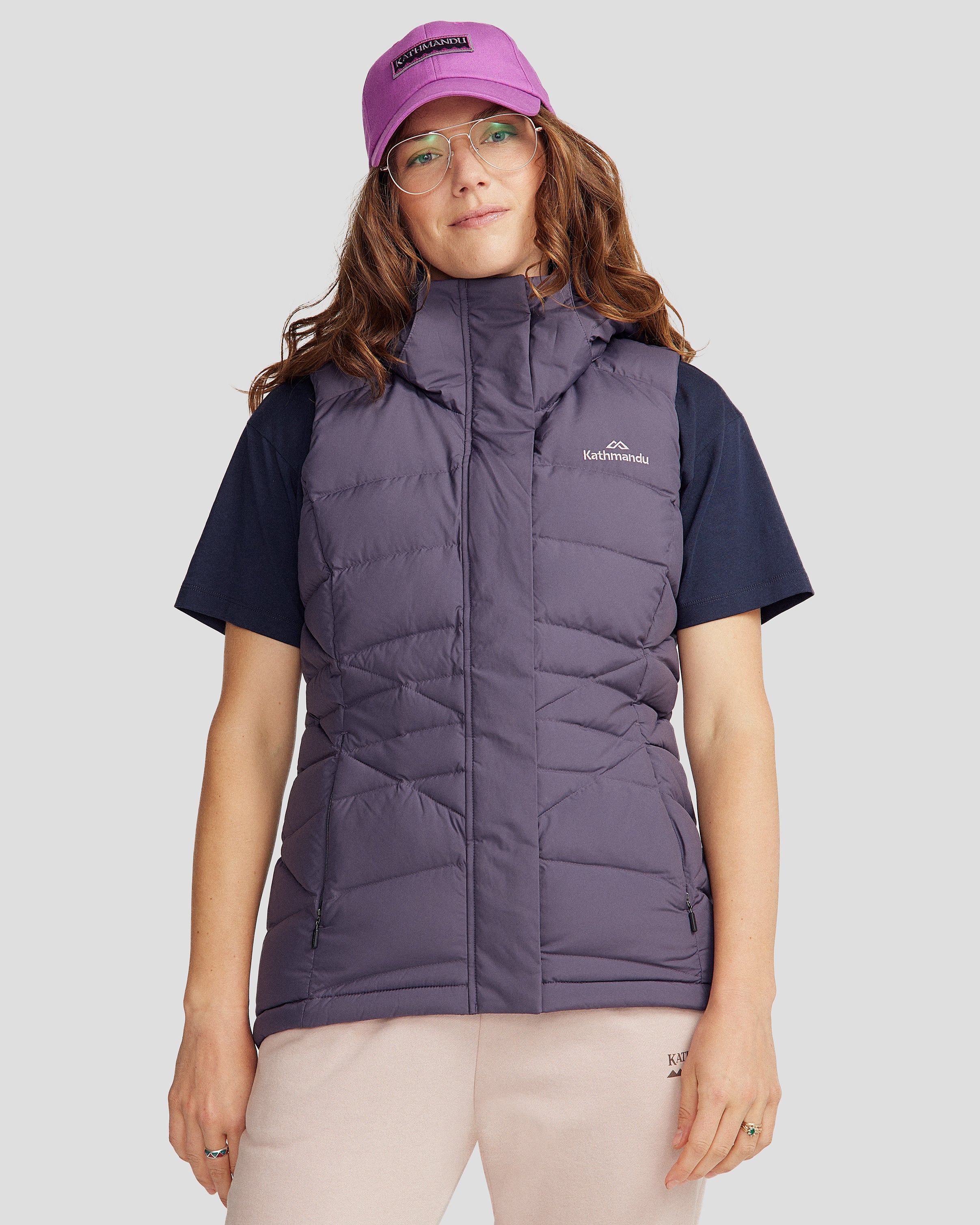 Women's Winterburn Hooded Down Vest - Orbit – Kathmandu AU