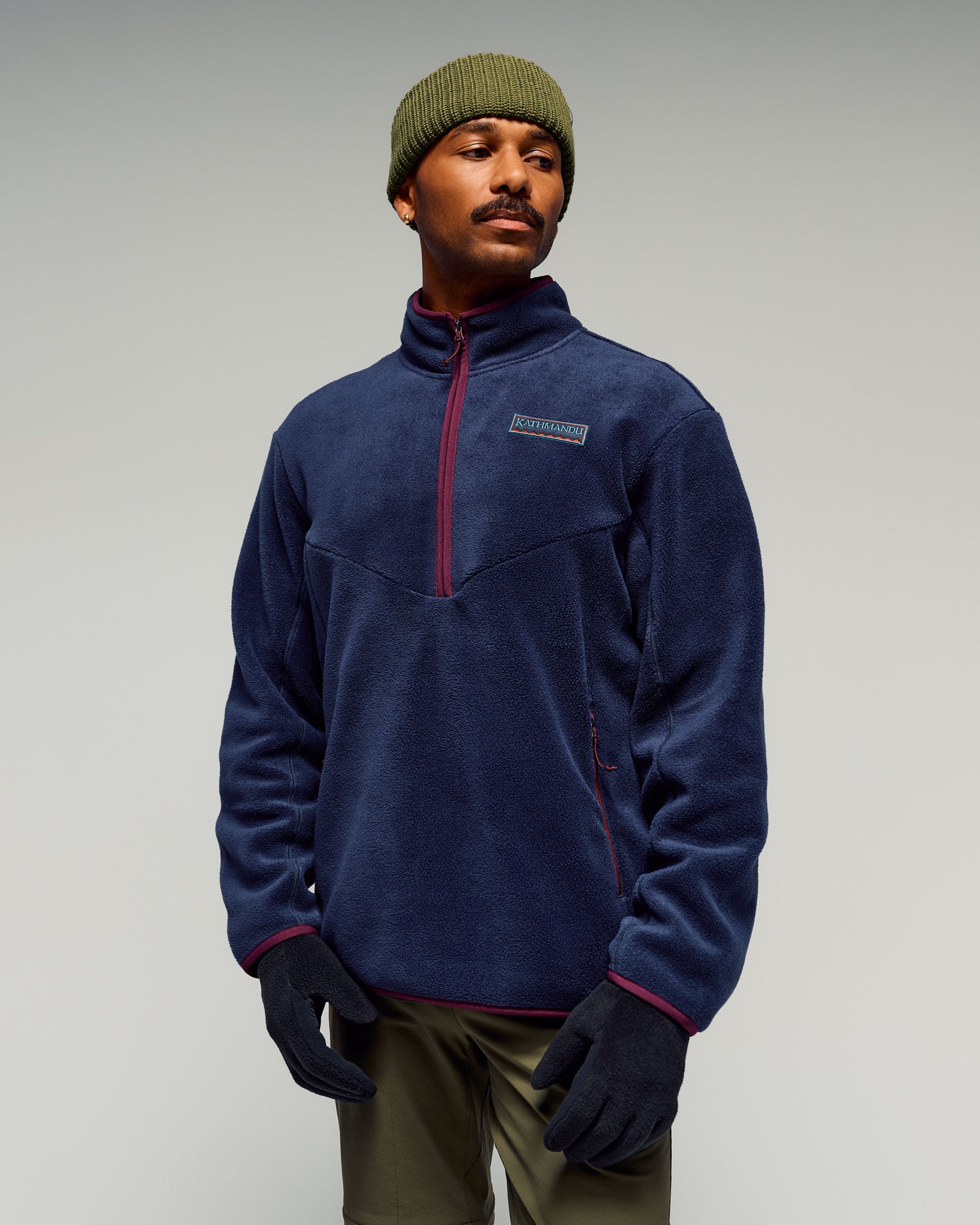 Men's Trailhead Fleece Heritage ¼ Zip Pullover - Pure Navy
