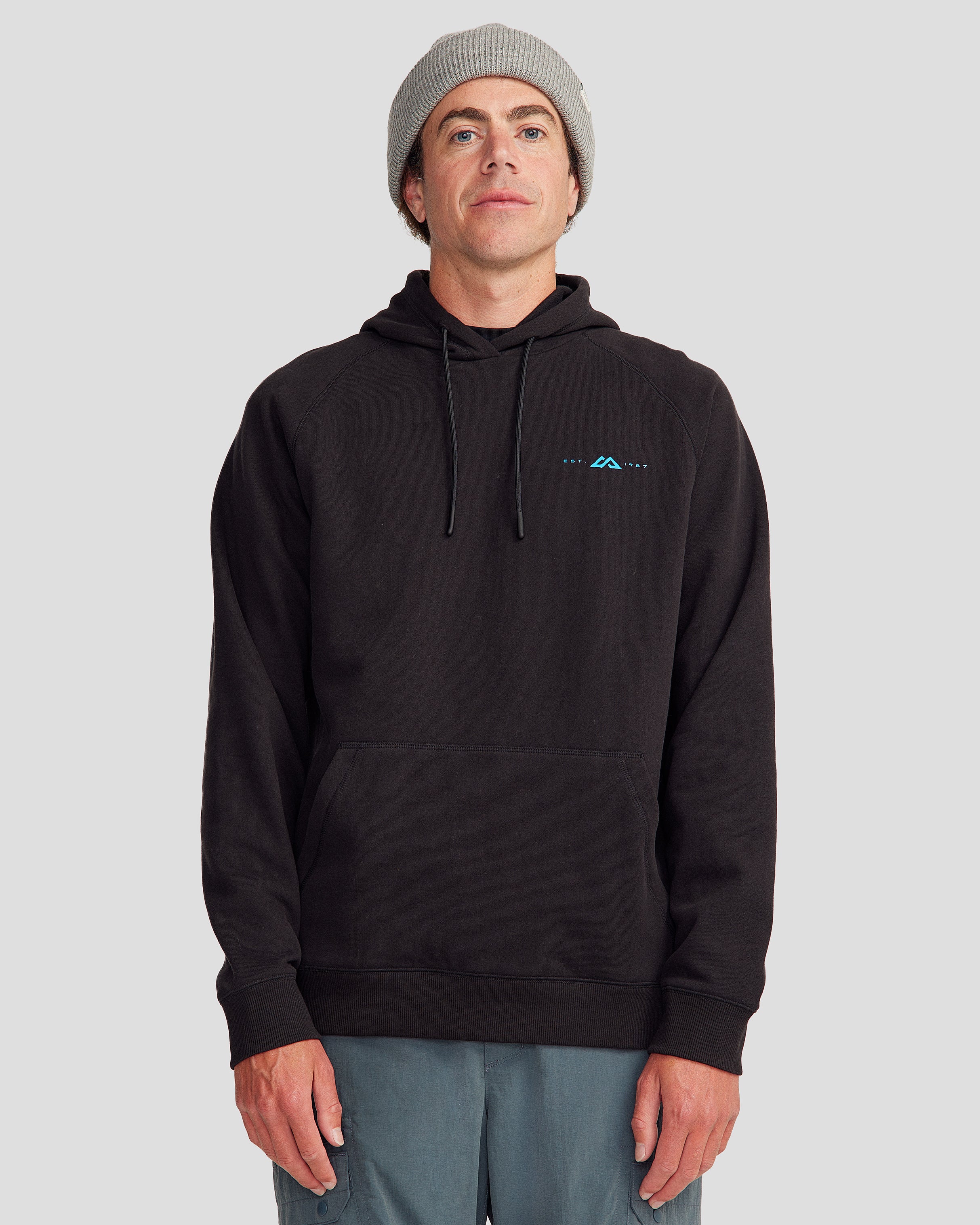 MOUNTAIN HUN HOODIE / BLK
