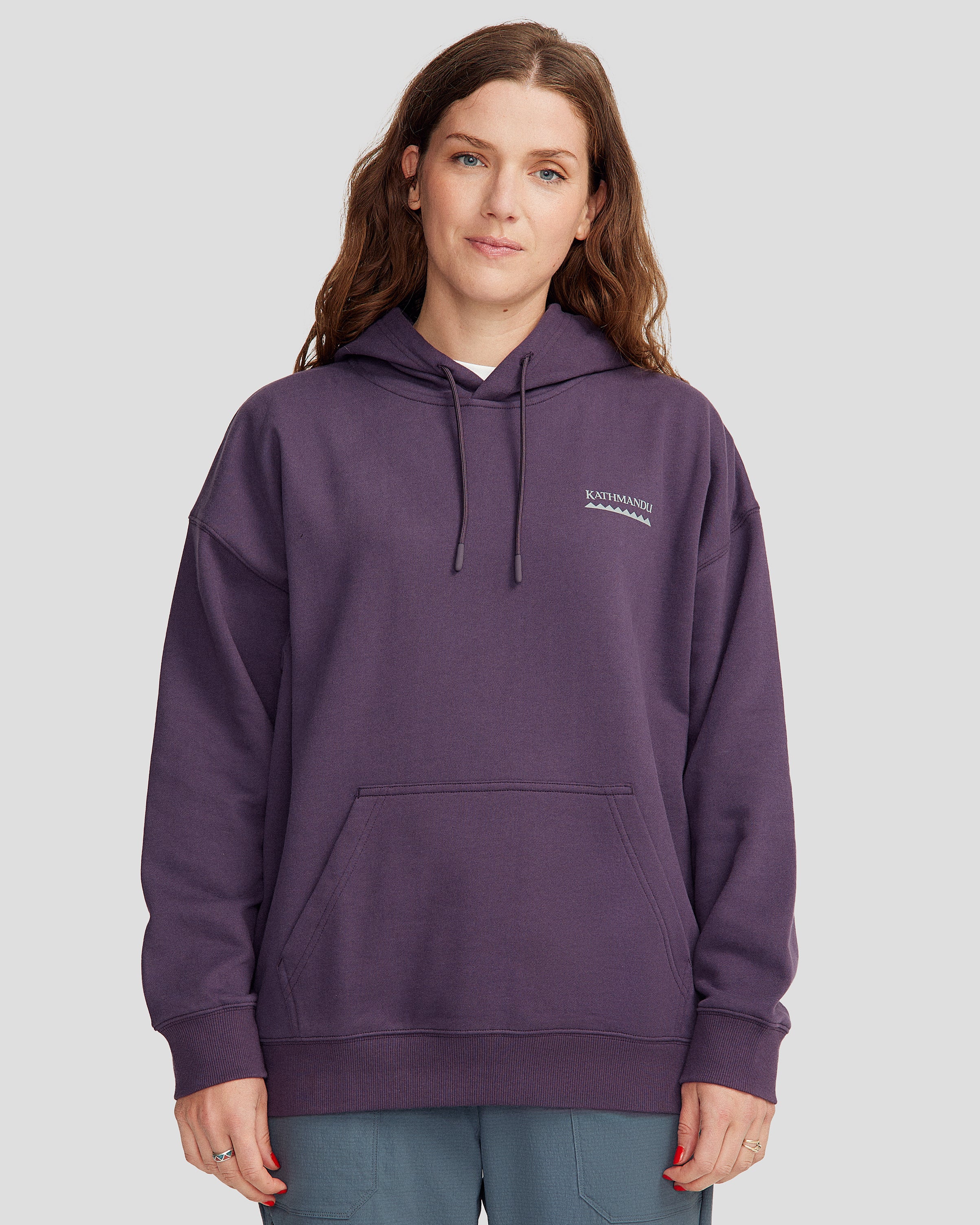 Heritage Logo Women's Slouchy Brushed Hoodie - Orbit – Kathmandu AU