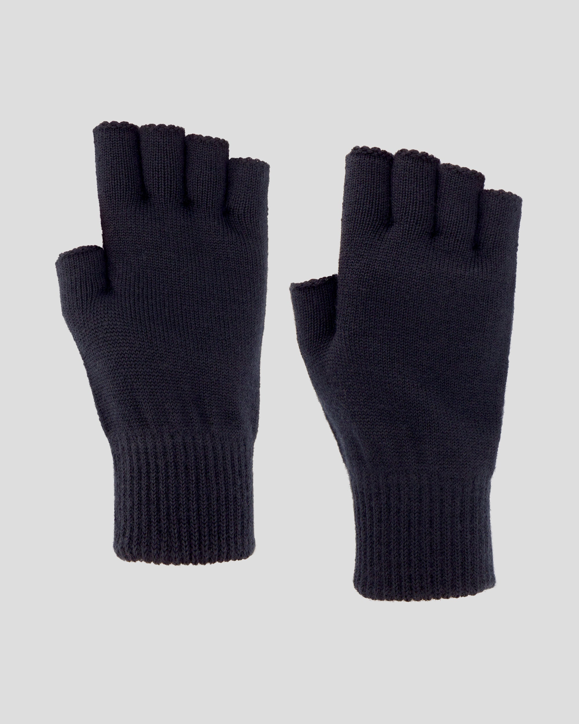 Merino Fingerless Gloves - Black Stingray – Kathmandu AU