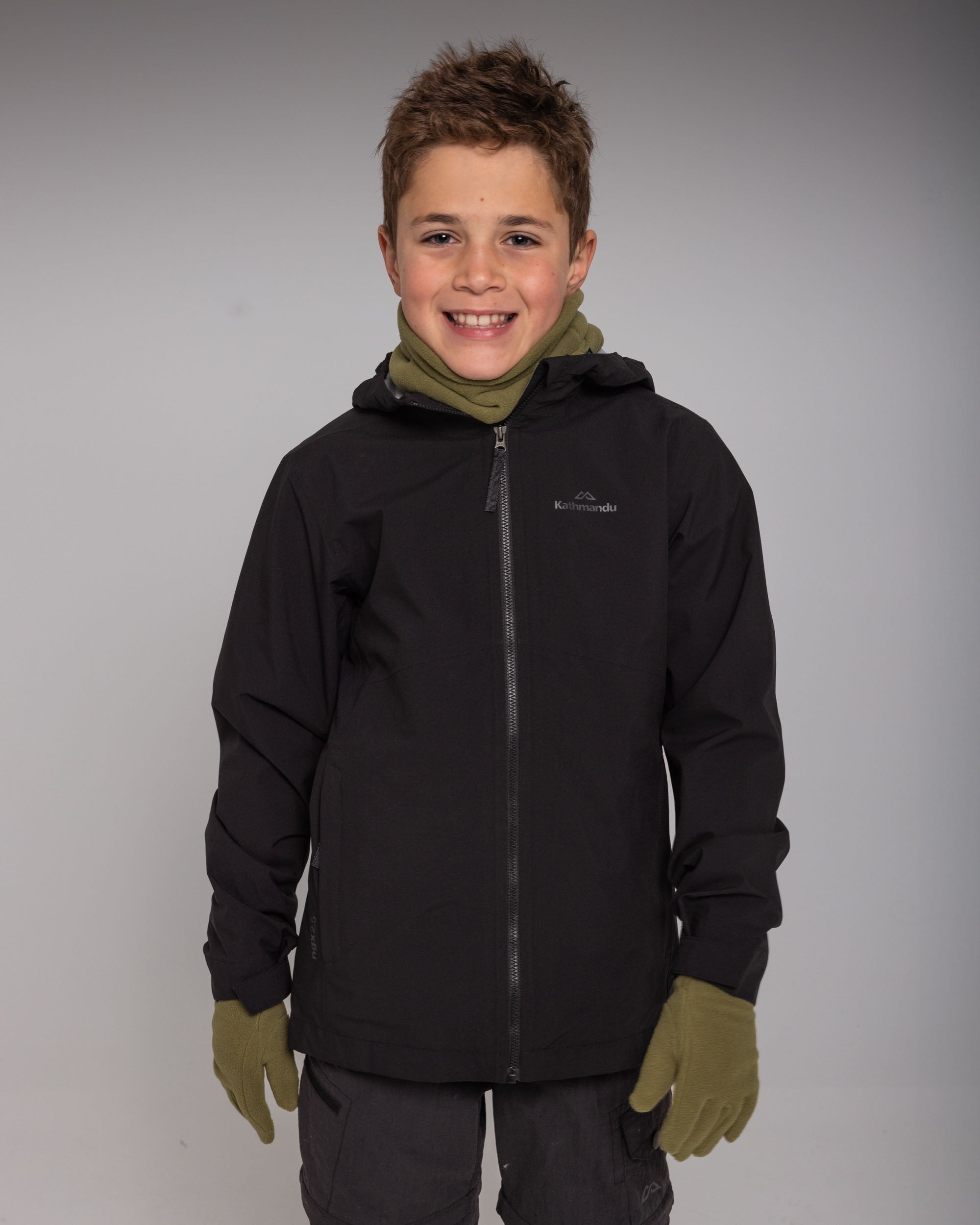 Kids Trailhead 3in1 Rain Hooded Jacket - Black Stingray – Kathmandu AU