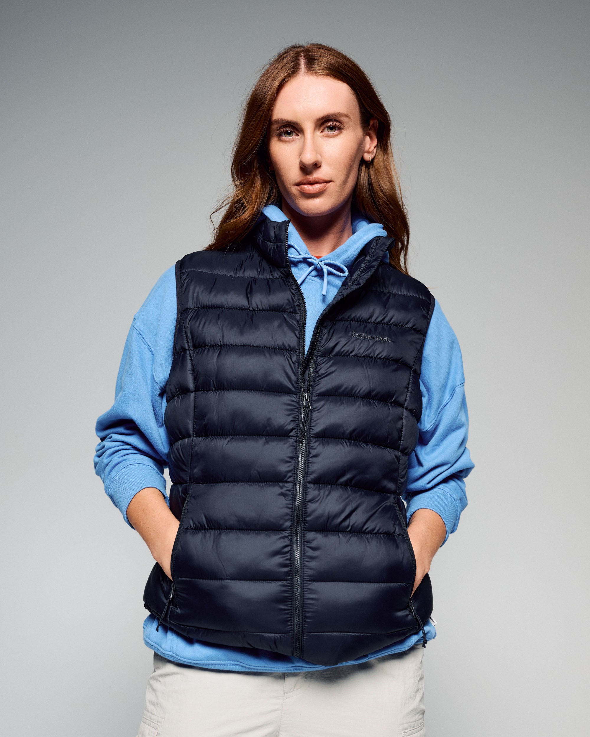 Women's Core Light Weight Insulated Vest - Black Stingray