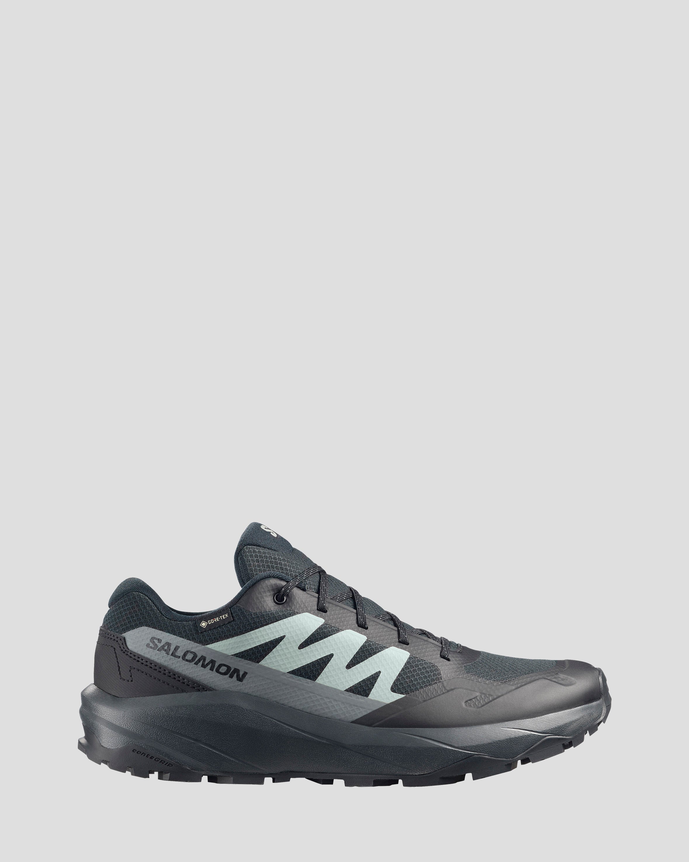 Salomon OUTline Men\'s 8.5 Dark Gray Hiking Shoes Trail Running Athletic Sneakers X ULTRA 5 GORE-TEX Black | Salomon main image 4