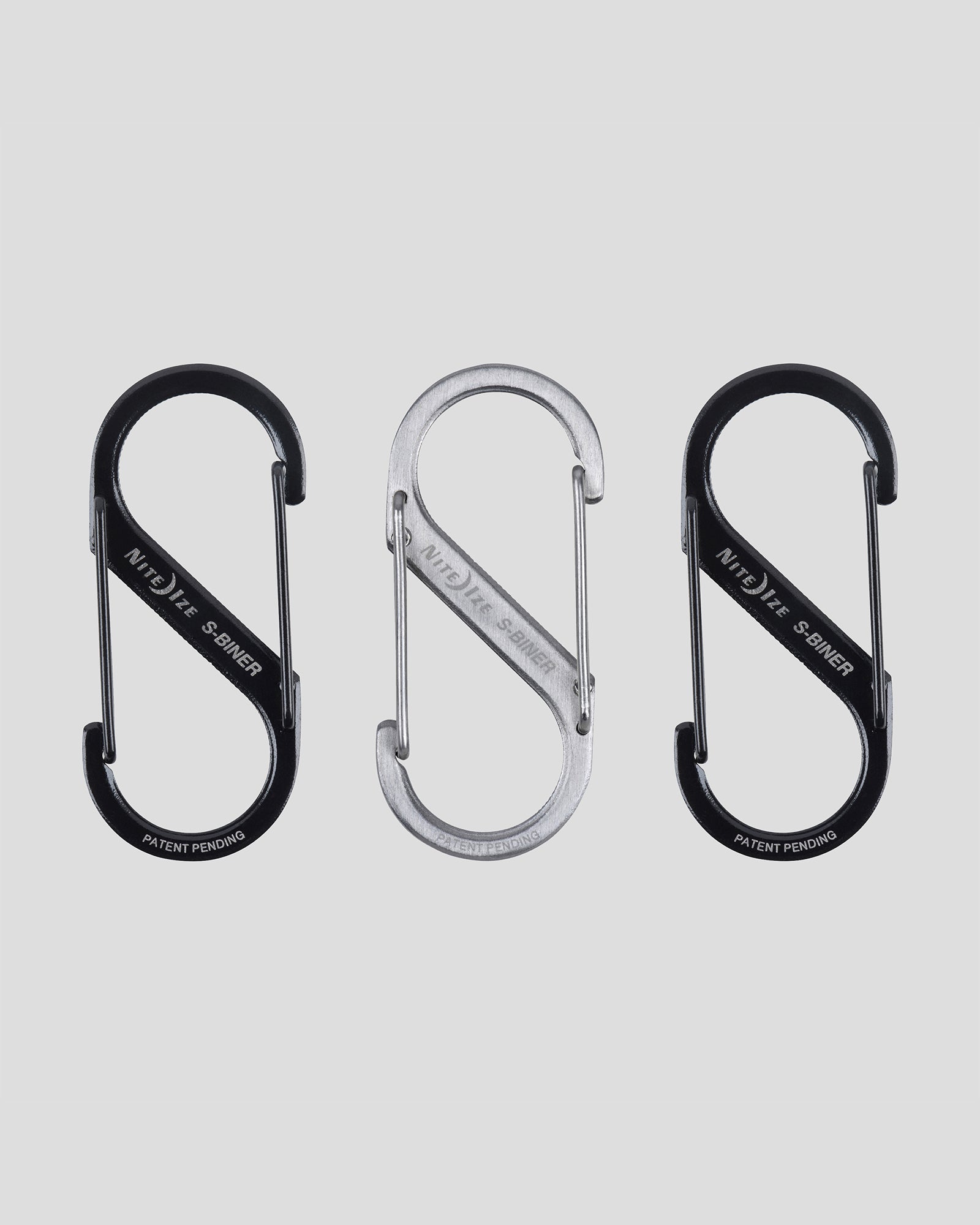 Nite Ize S-Biner® Dual Carabiner Stainless Steel #2 3PK - Black