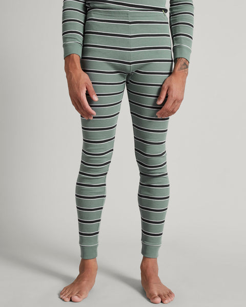 KMDCore Polypro Long John Pants Gum Tree/Graphite Stripe