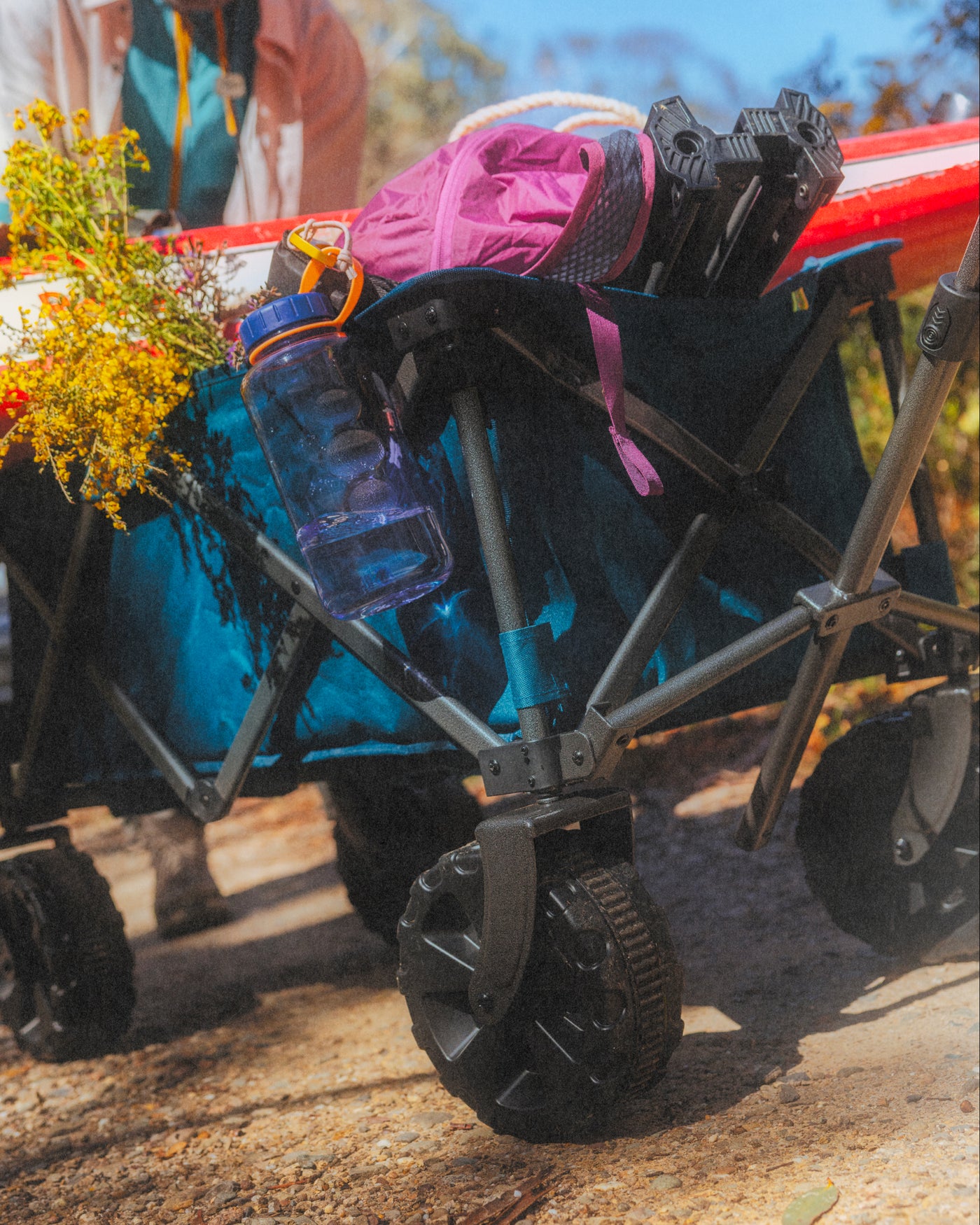 Retreat Trolley - Deep Sea Blue/Cove Geometric Print