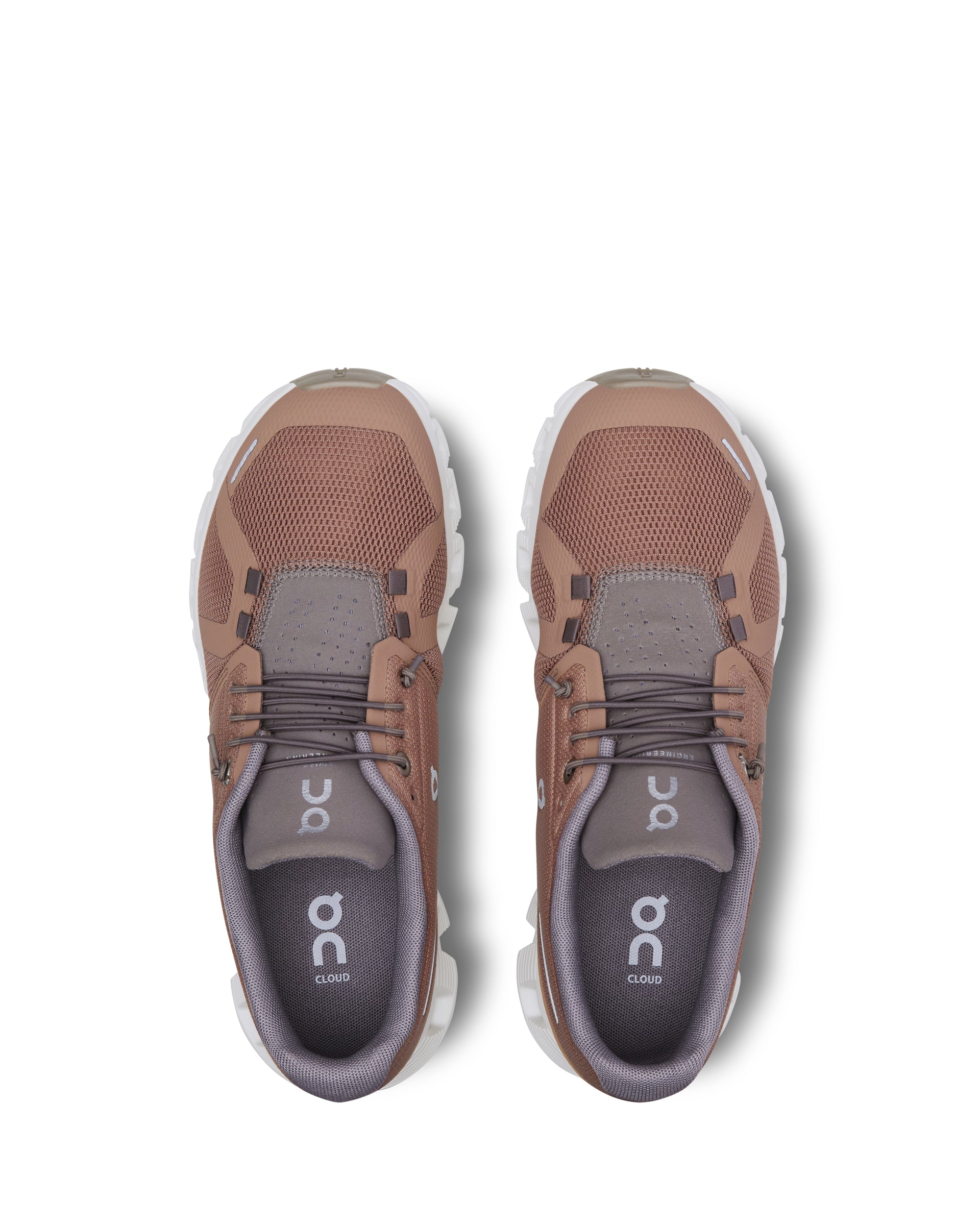 Women's On Cloud 5 Running Shoes - Rosebrown/Fog