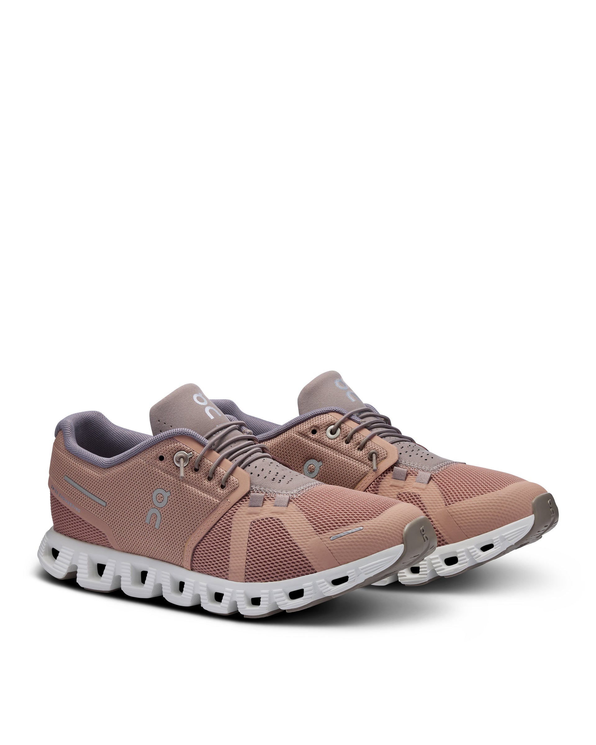 Women's On Cloud 5 Running Shoes - Rosebrown/Fog