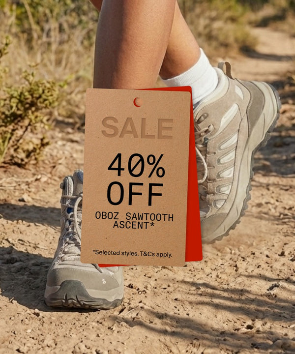 40% off Oboz Sawtooth Ascent* *Selected styles. T&Cs apply.