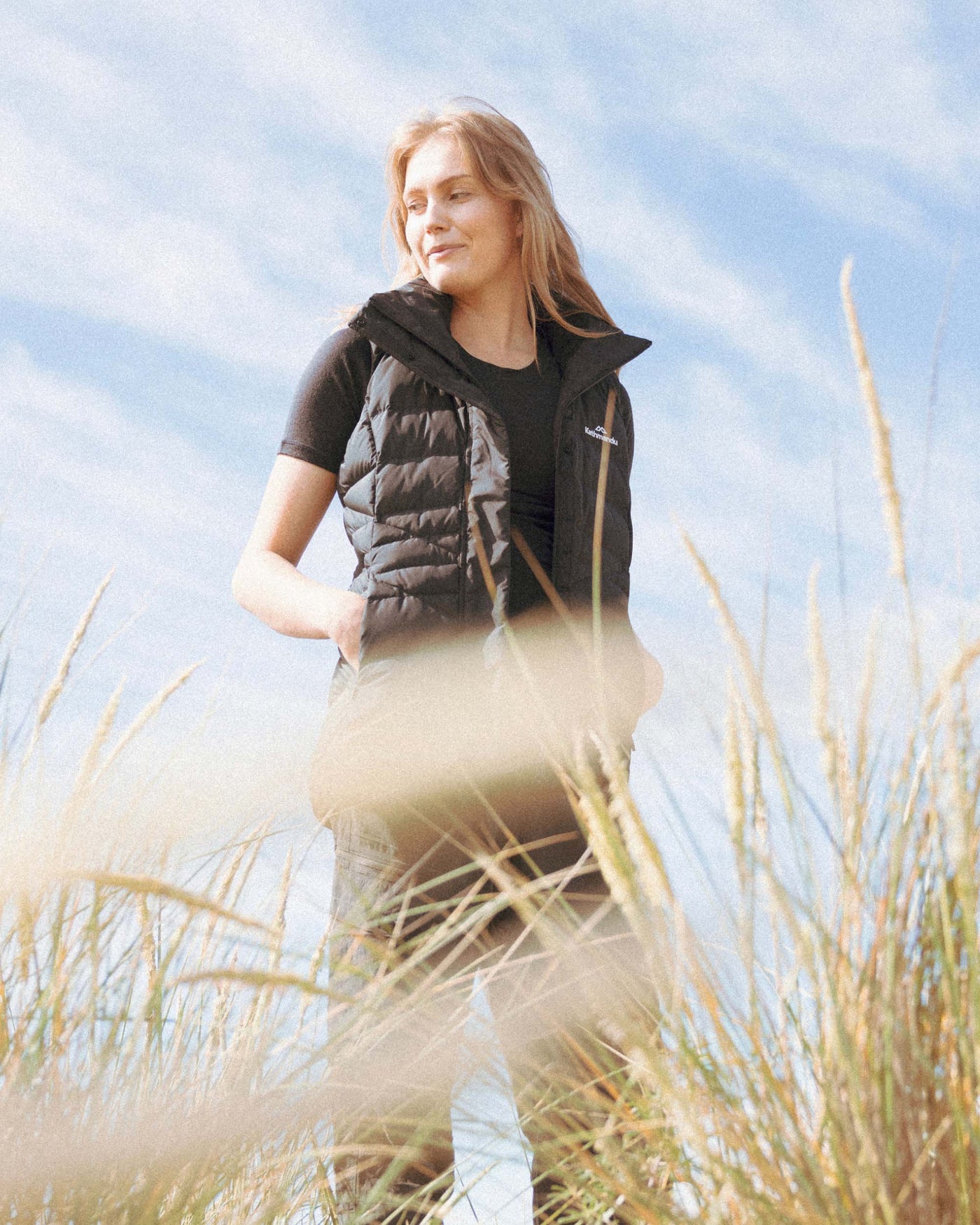 Women's Winterburn Hooded Down Vest - Black