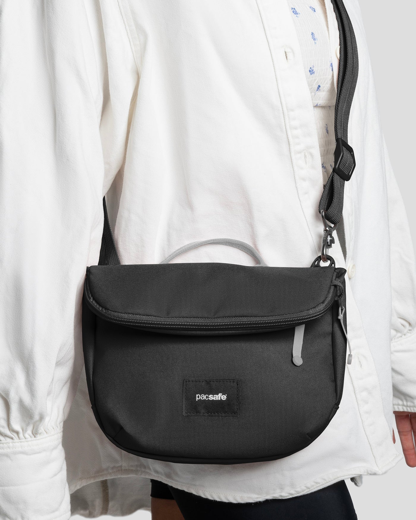 Pacsafe GO Saddle Crossbody - Jet Black