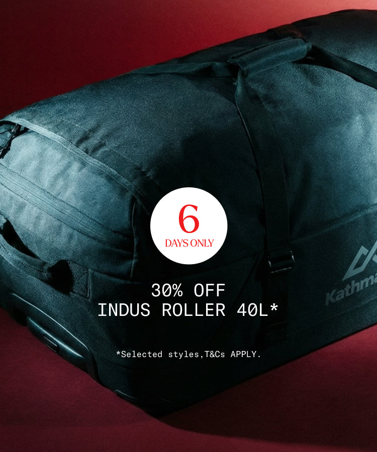 6 Days Only | 30% off Indus Roller 40L* *Selected styles. T&Cs apply.