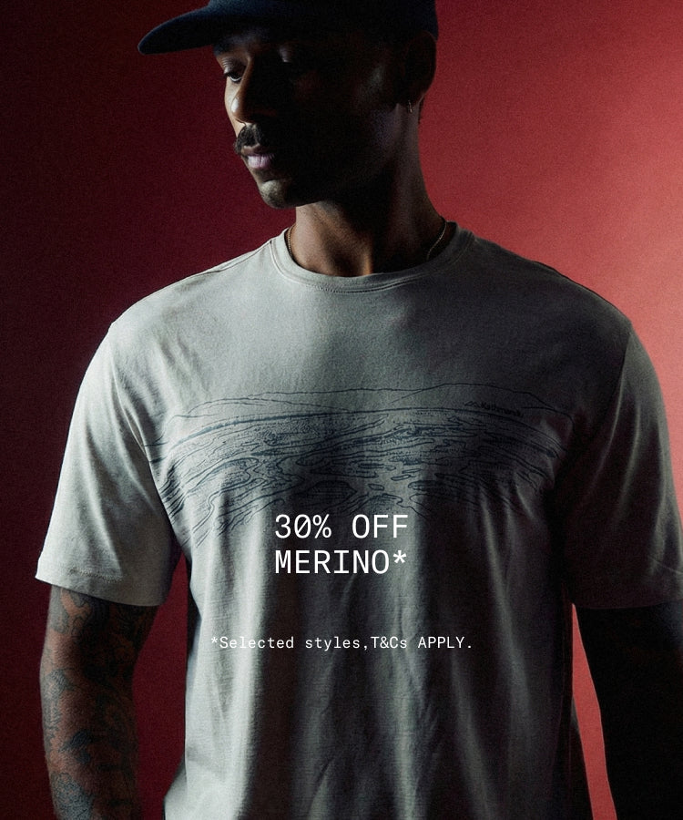 30% off merino* *Selected styles, T&Cs apply.
