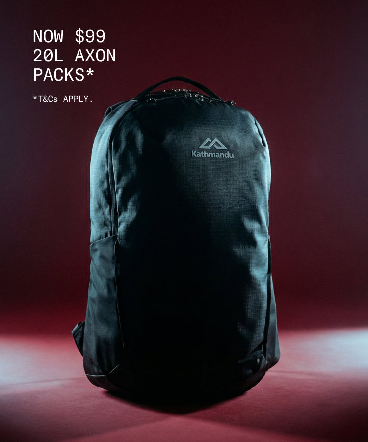 Now $99 20L Axon Packs* *T&Cs apply.