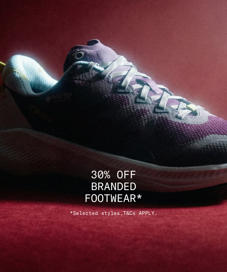 30% off branded footwaer* *Selected styles, T&Cs apply.
