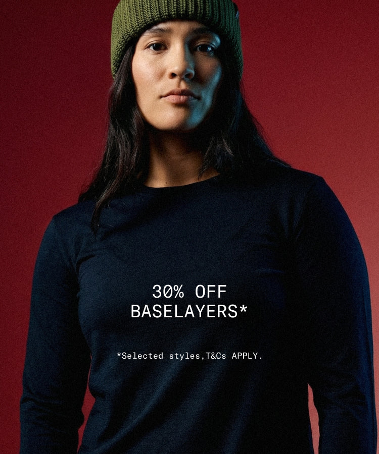 30% off baselayers* *Selected styles, T&Cs apply.