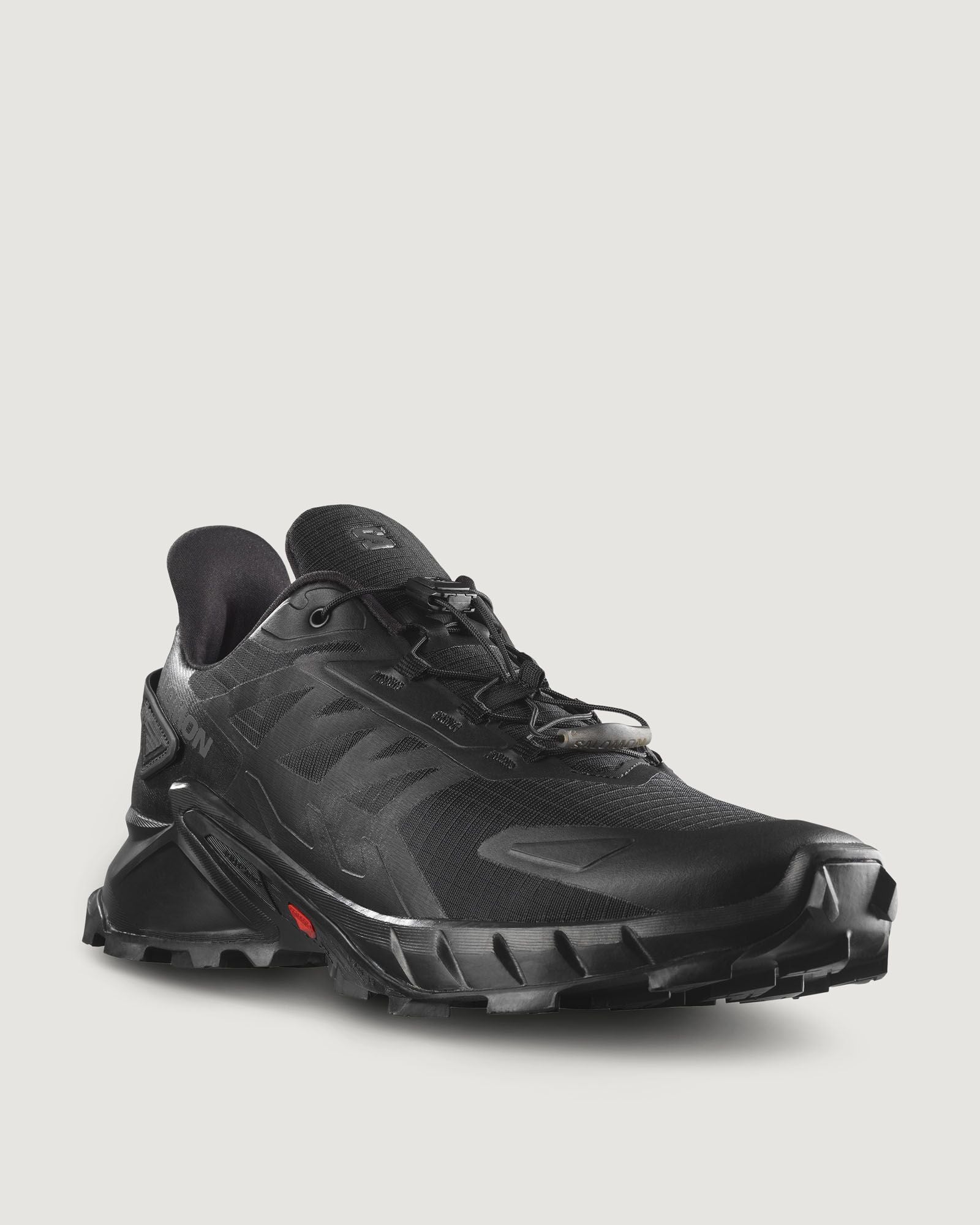 Men's Salomon SuperCross 4 Trail Running Shoes - Black/Black/Black