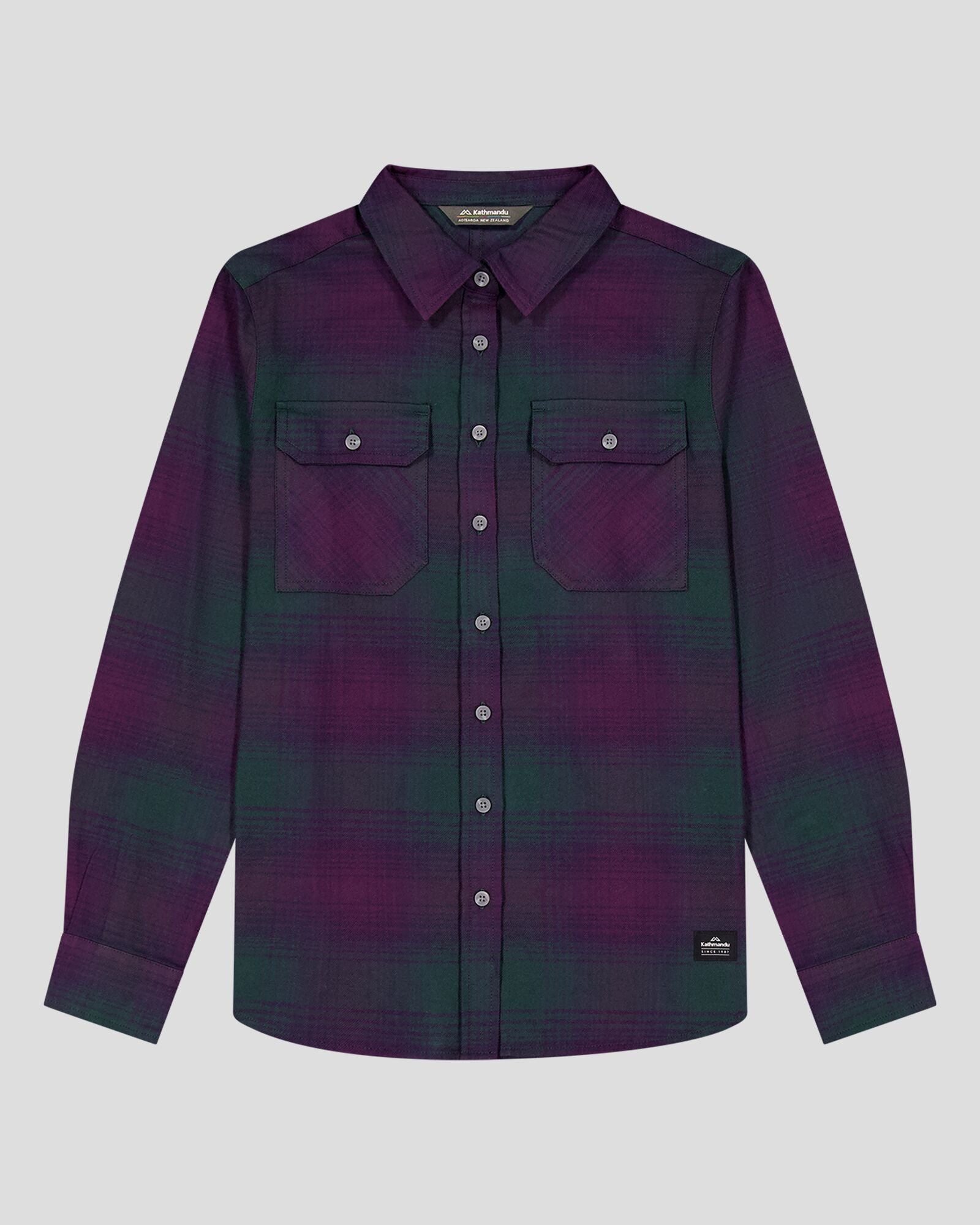Women's Carrillon HF Long Sleeve Shirt  - Shadow Plaid Deep Forest