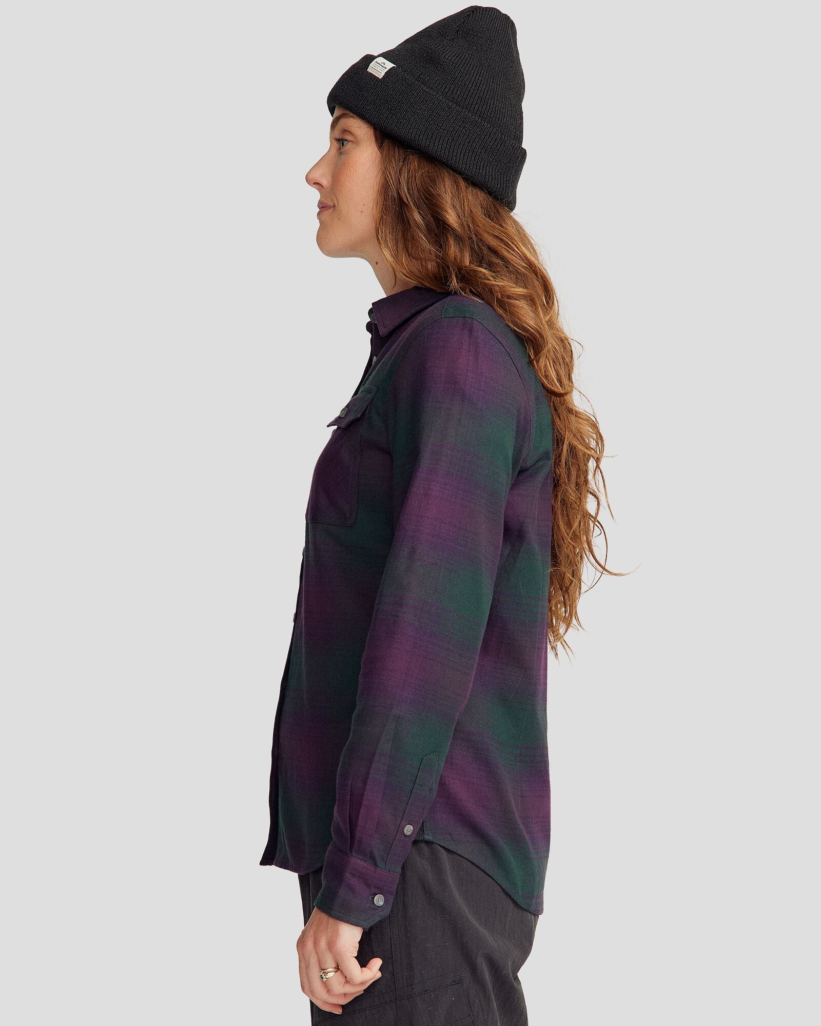 Women's Carrillon HF Long Sleeve Shirt  - Shadow Plaid Deep Forest