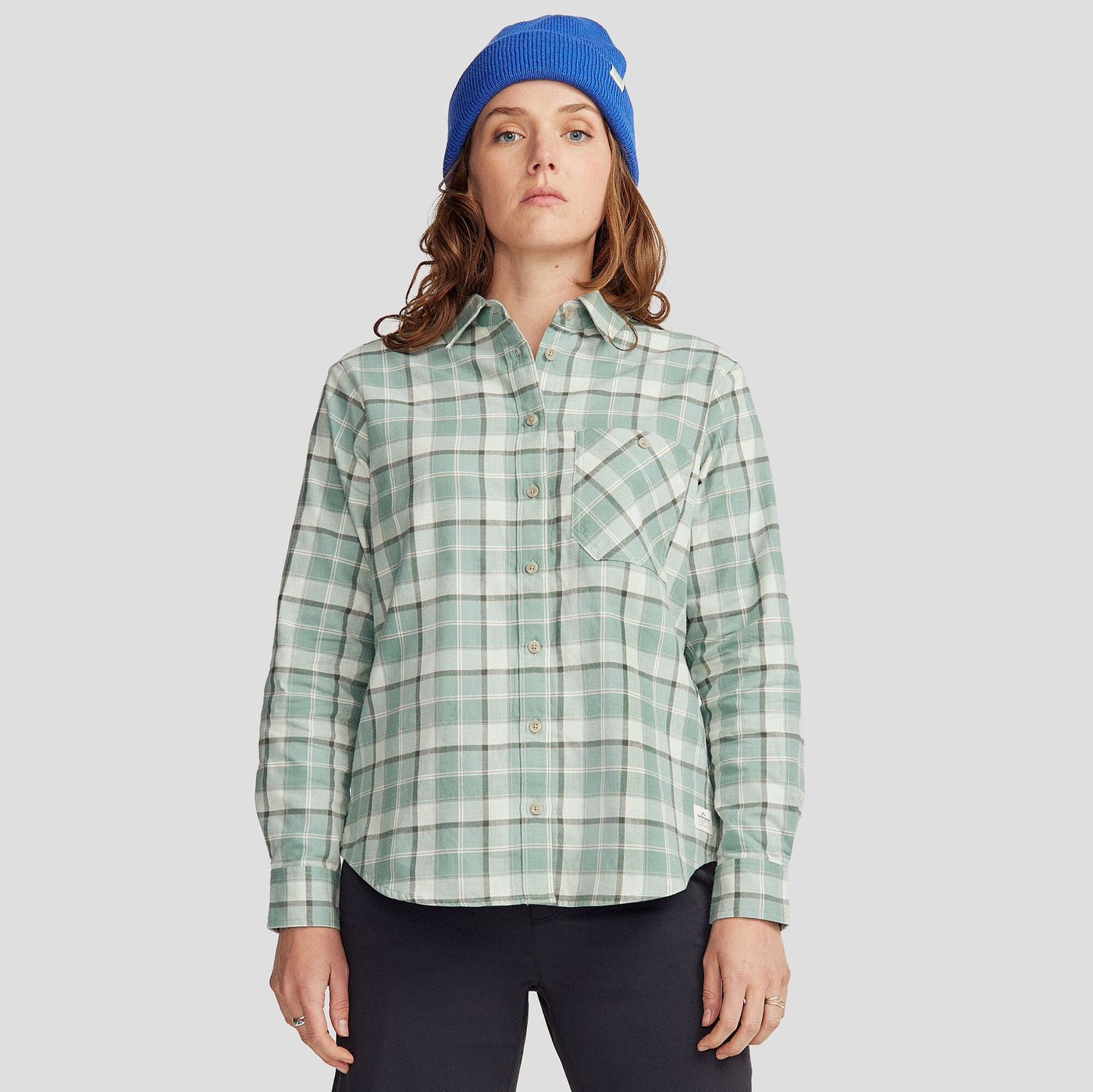 Women's Fyfe L/S Shirt - Deep Forest Plaid