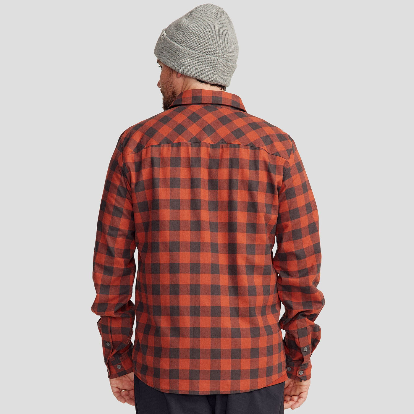 Fyfe Men's L/S Shirt - Redwood Gingham