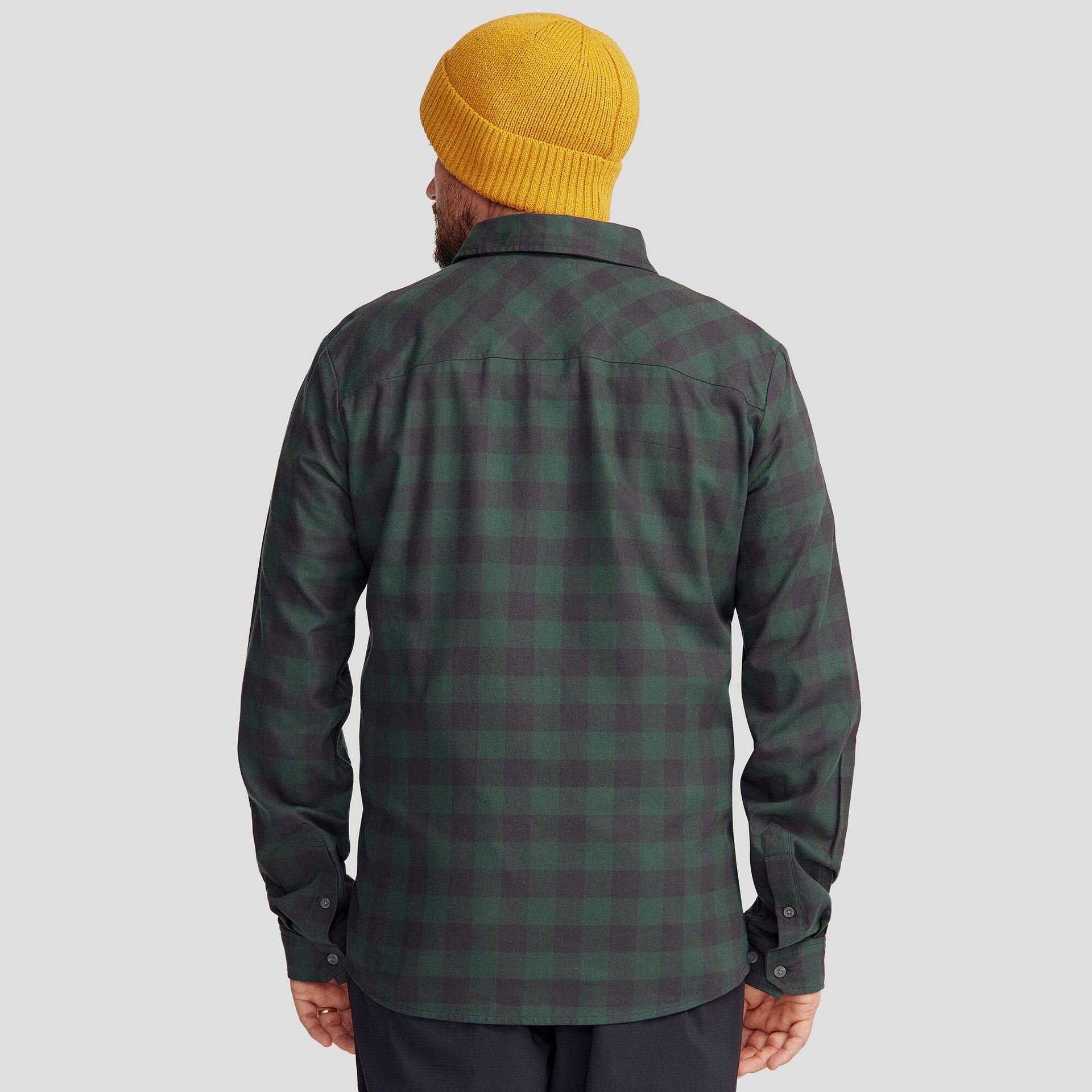 Fyfe Men's L/S Shirt - Forest Gingham