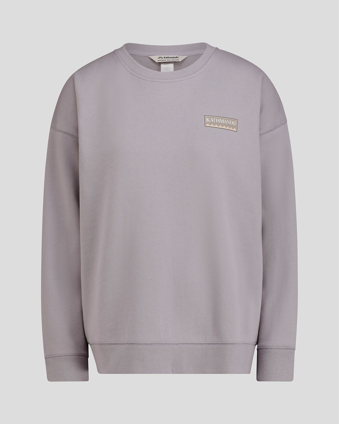 Women's Heritage Logo Slouchy LT BB Crew Sweatshirt - Light Haze