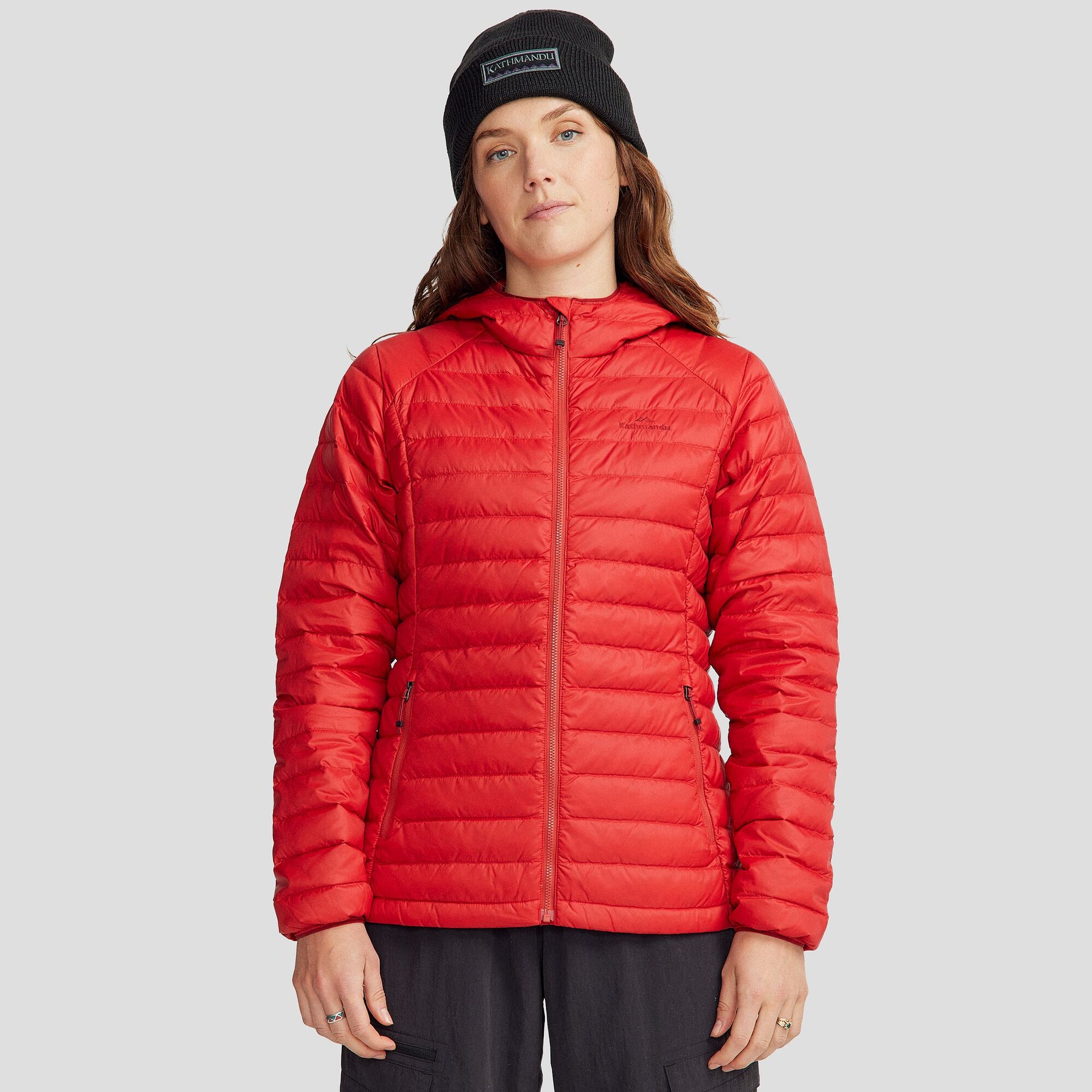 Women's Heli Down Hooded Jacket v3 - Spicy Chilli Pepper