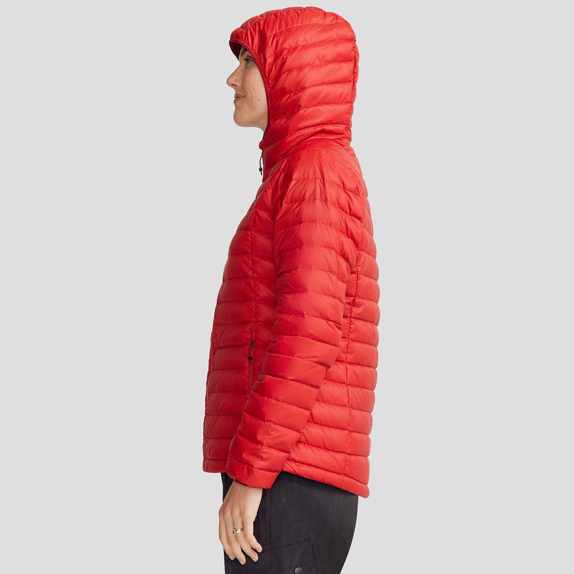Women's Heli Down Hooded Jacket v3 - Spicy Chilli Pepper