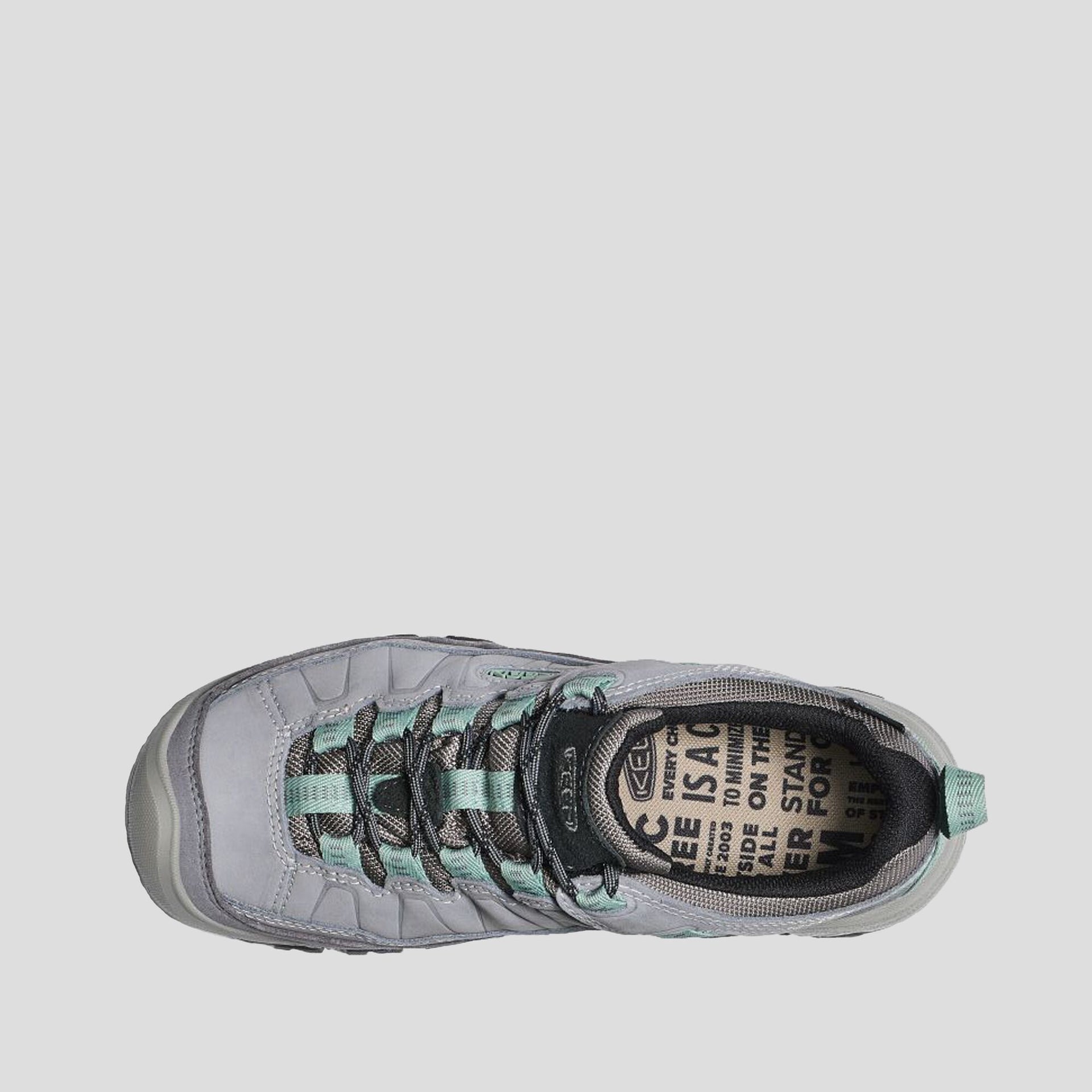 Women's Keen Targhee IV Waterproof Hiking Shoe- Alloy/Granite Green