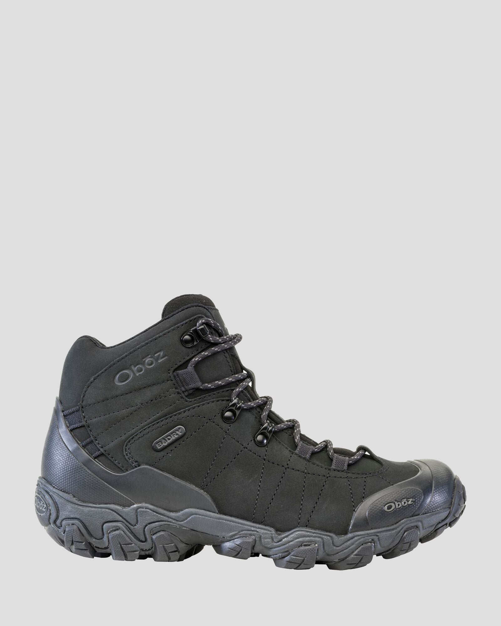 Men's Oboz Bridger Mid Hiking Boots - Wide  - Black Sea