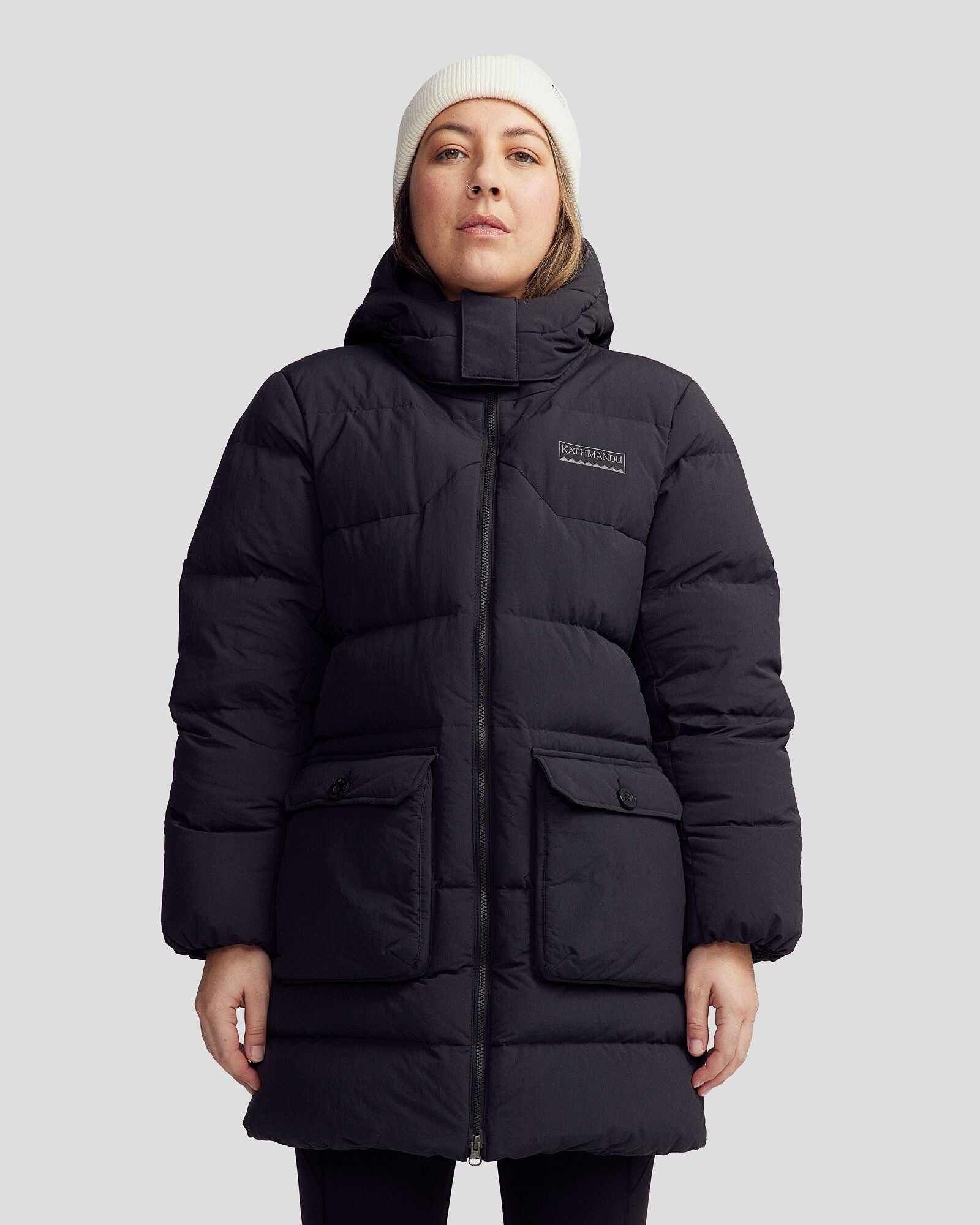 Women's Epiq Down Heritage Parka Jacket - Black Stingray