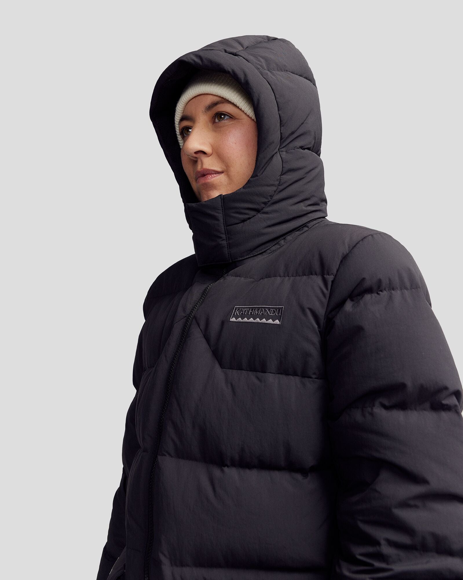 Women's Epiq Down Heritage Parka Jacket - Black Stingray