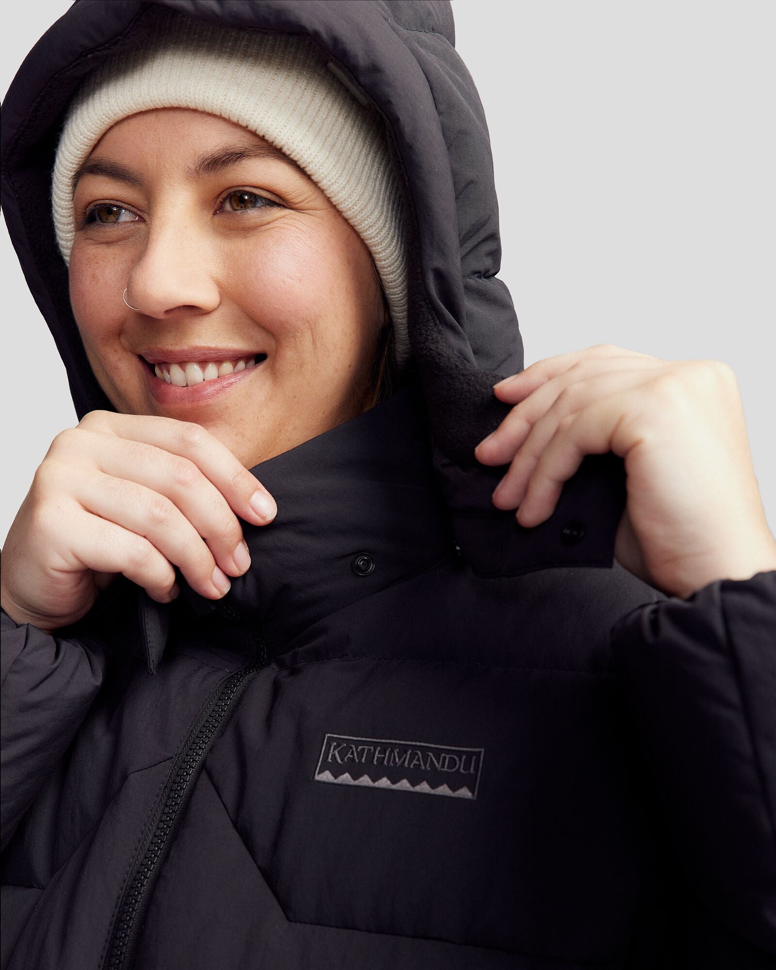 Women's Epiq Down Heritage Parka Jacket - Black Stingray