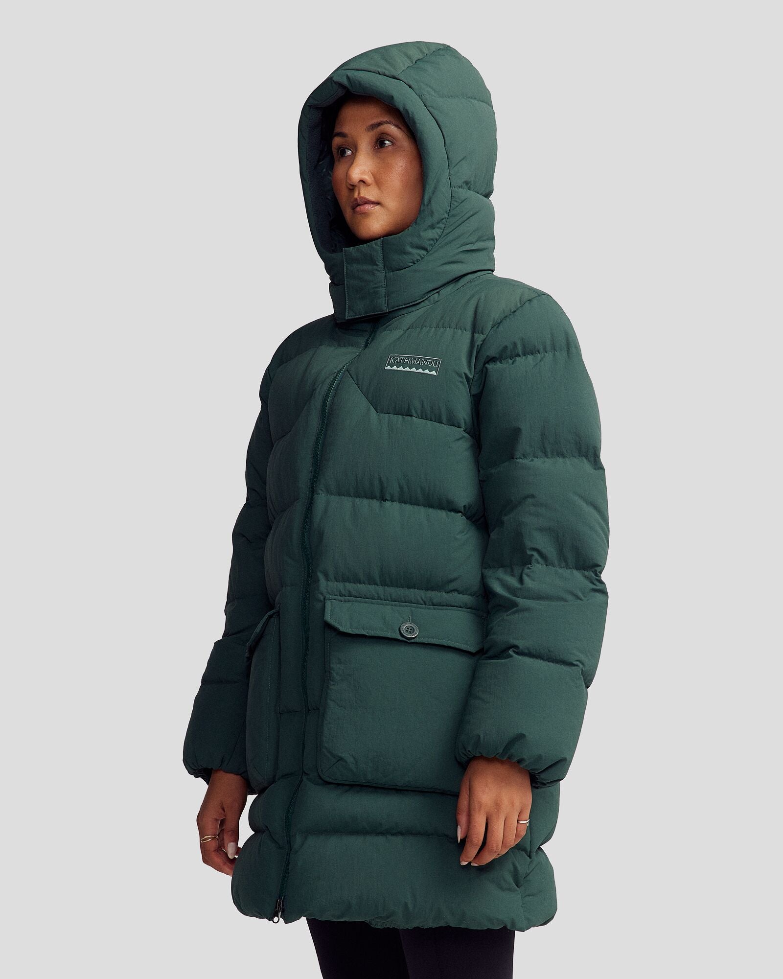 Women's Epiq Down Heritage Parka Jacket - Deep Forest