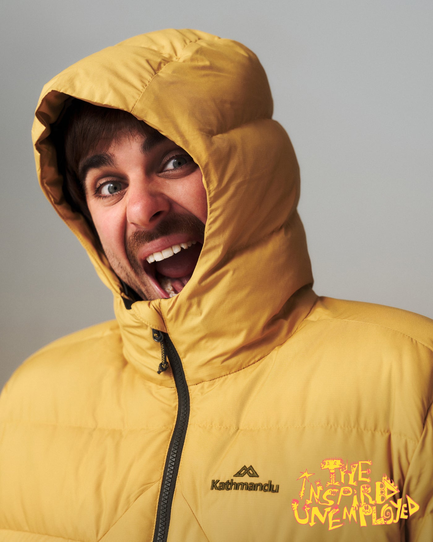 Men's Epiq Falcon Hooded Down Jacket - Mustard Yellow