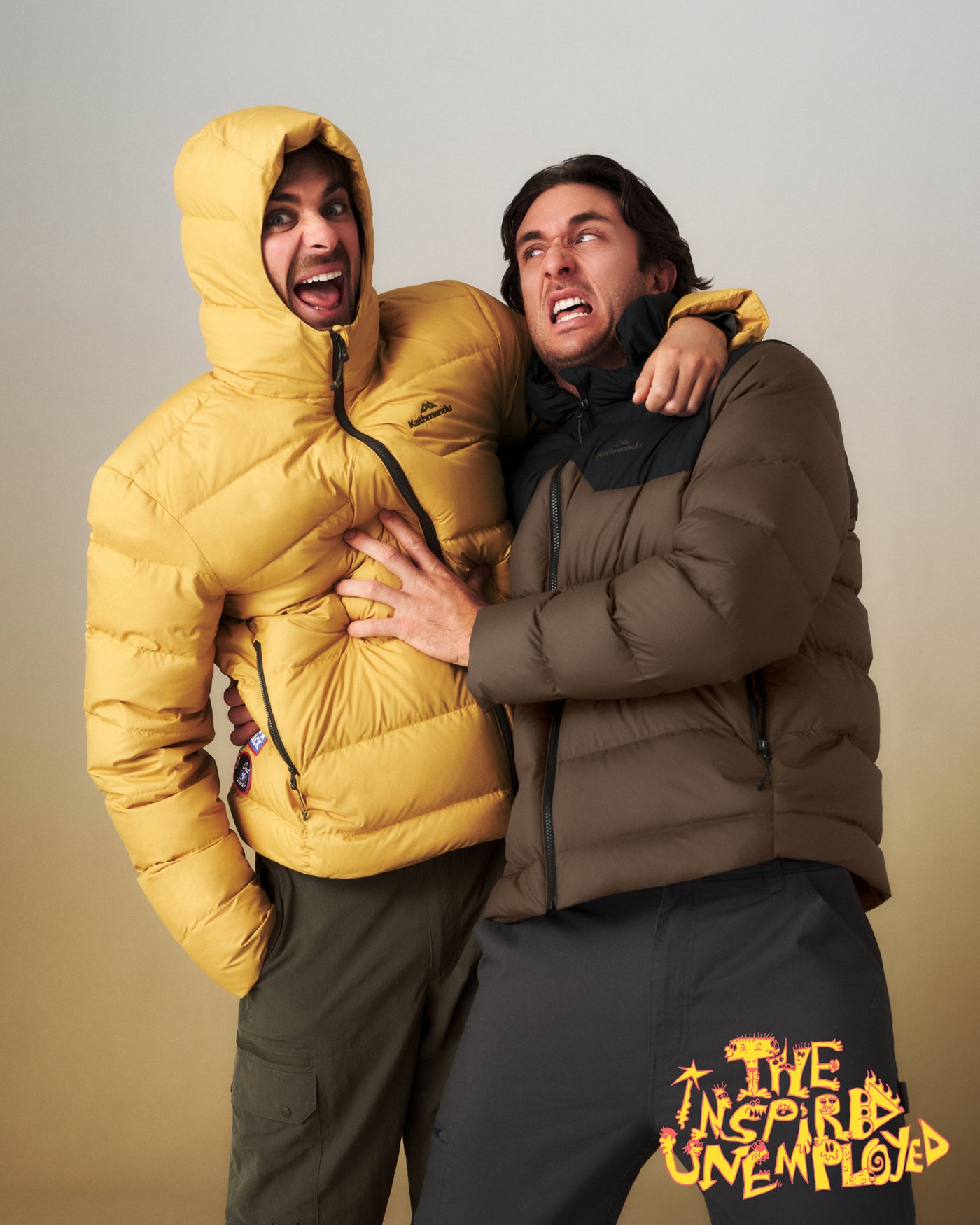 Men's Epiq Falcon Hooded Down Jacket - Mustard Yellow