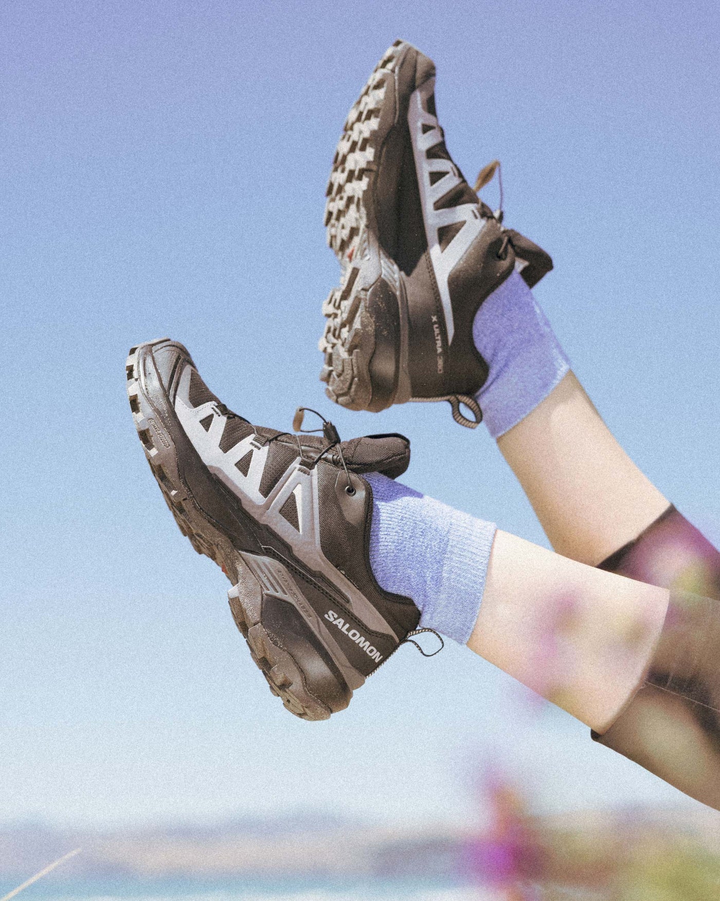 Women's Salomon X Ultra 360 GTX Hiking Shoes - Black/Plum Kitten/Shale