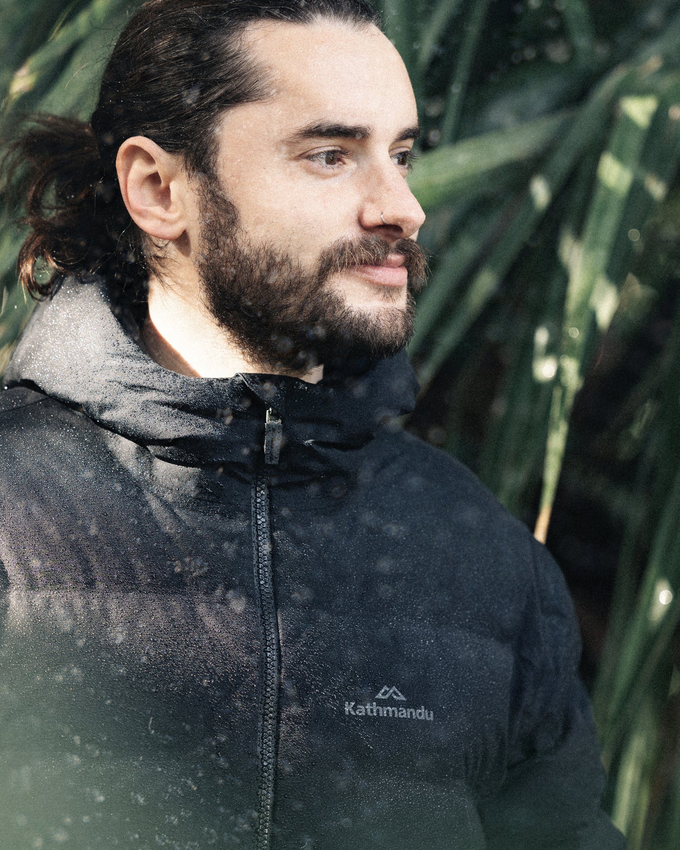 Men's Epiq Waterproof Hooded Down Jacket - Black
