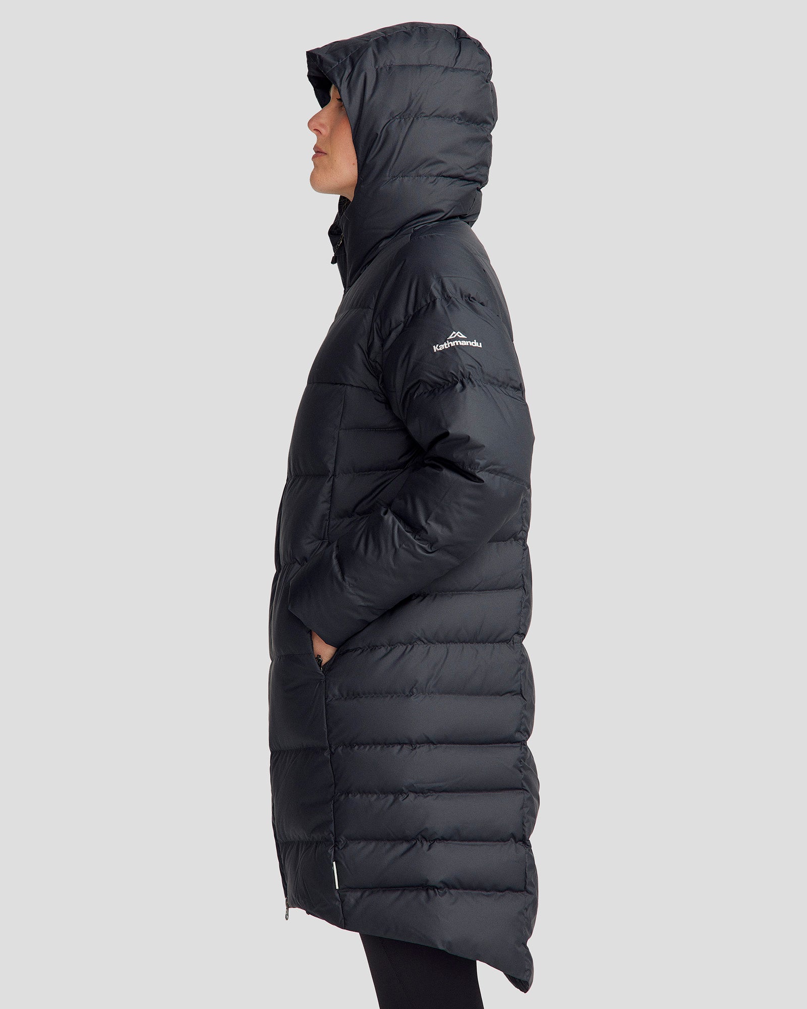 Womens Jacket Kathmandu Long Black Jacket Longline Jacket