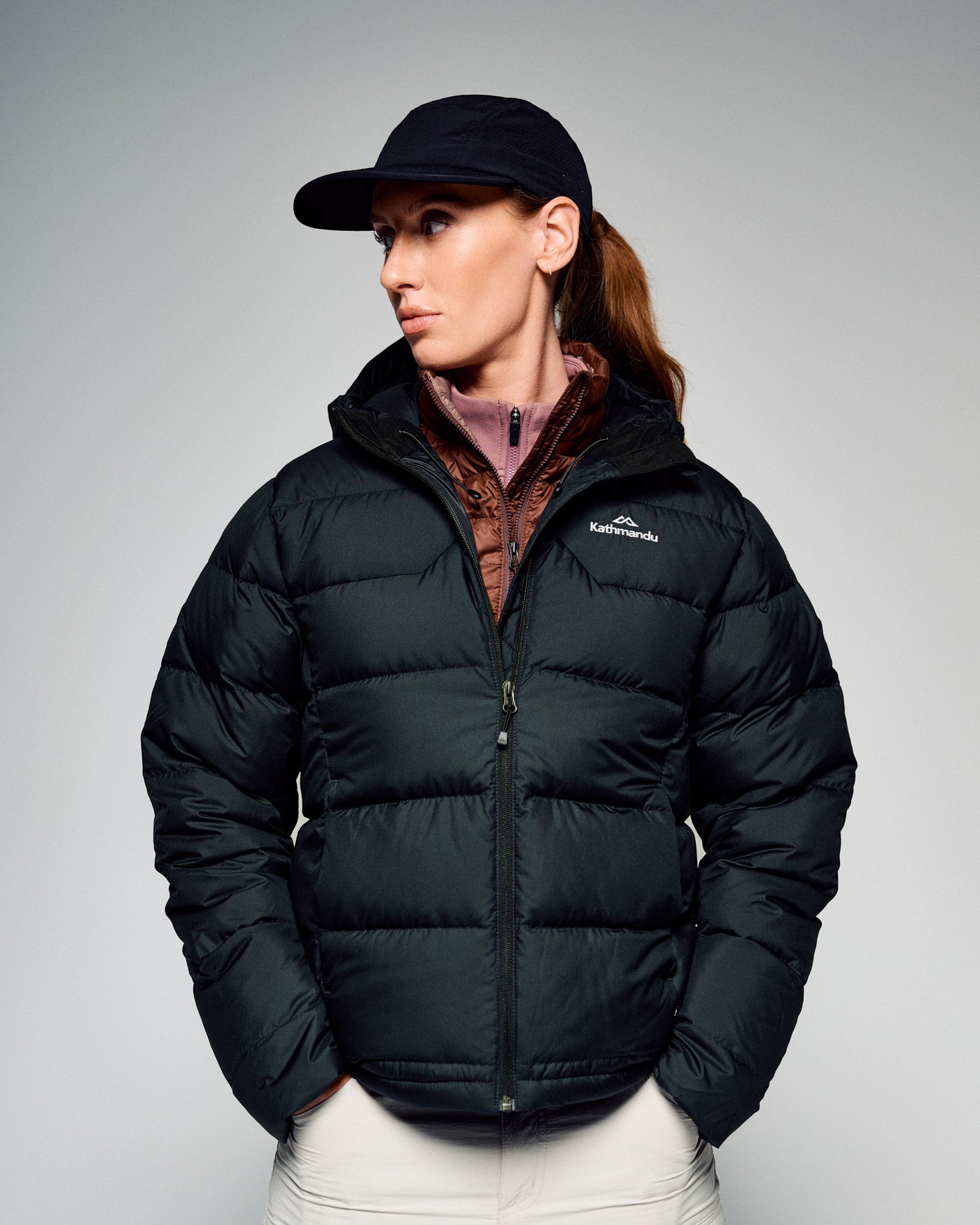 Women's Epiq Hooded Down Jacket - Black/Black